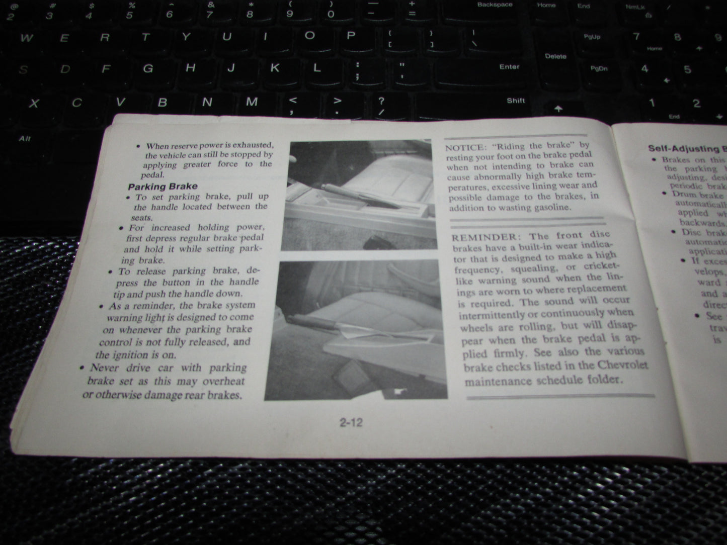Chevrolet Monza (1977) Owners Manual
