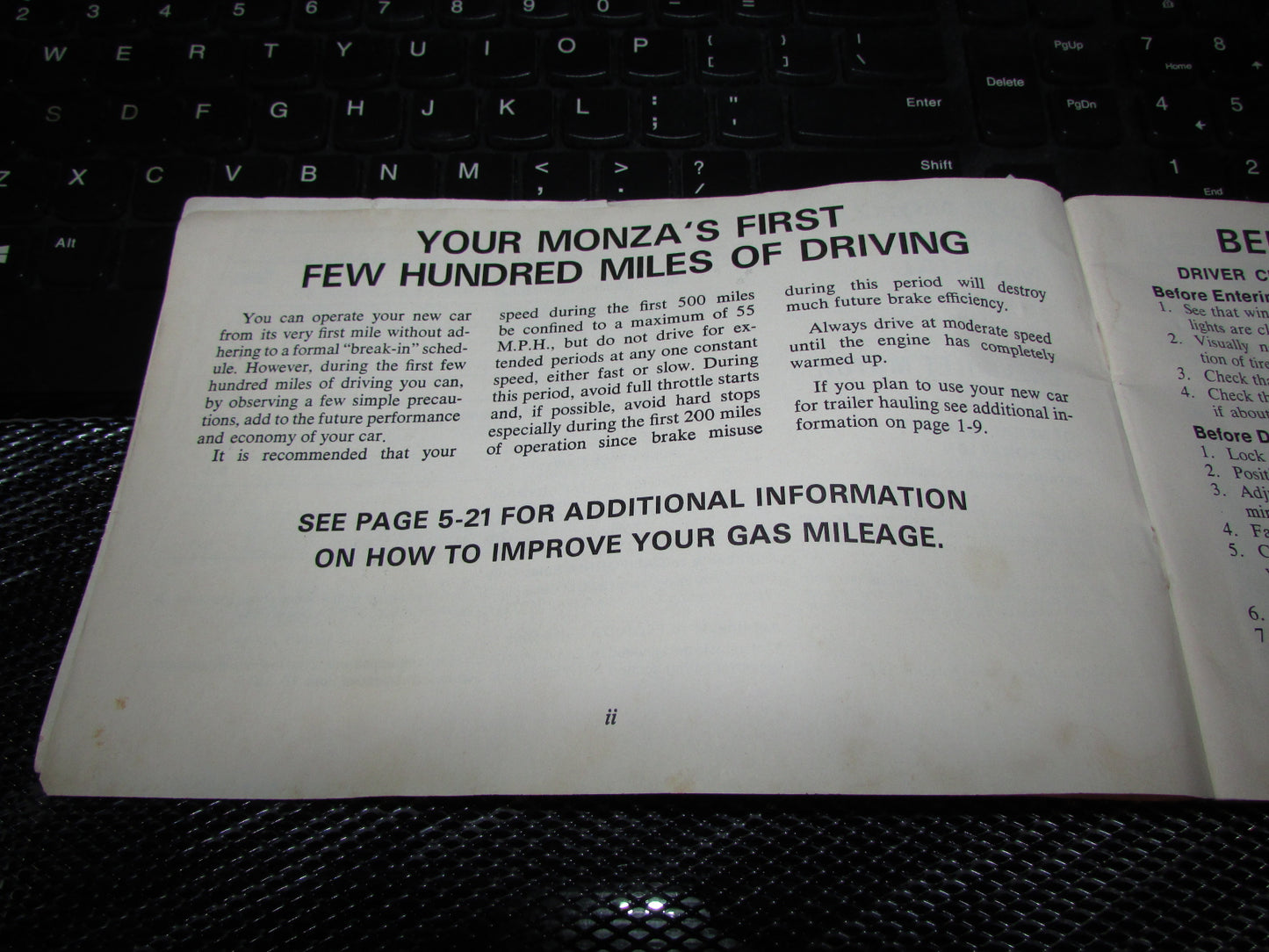 Chevrolet Monza (1977) Owners Manual