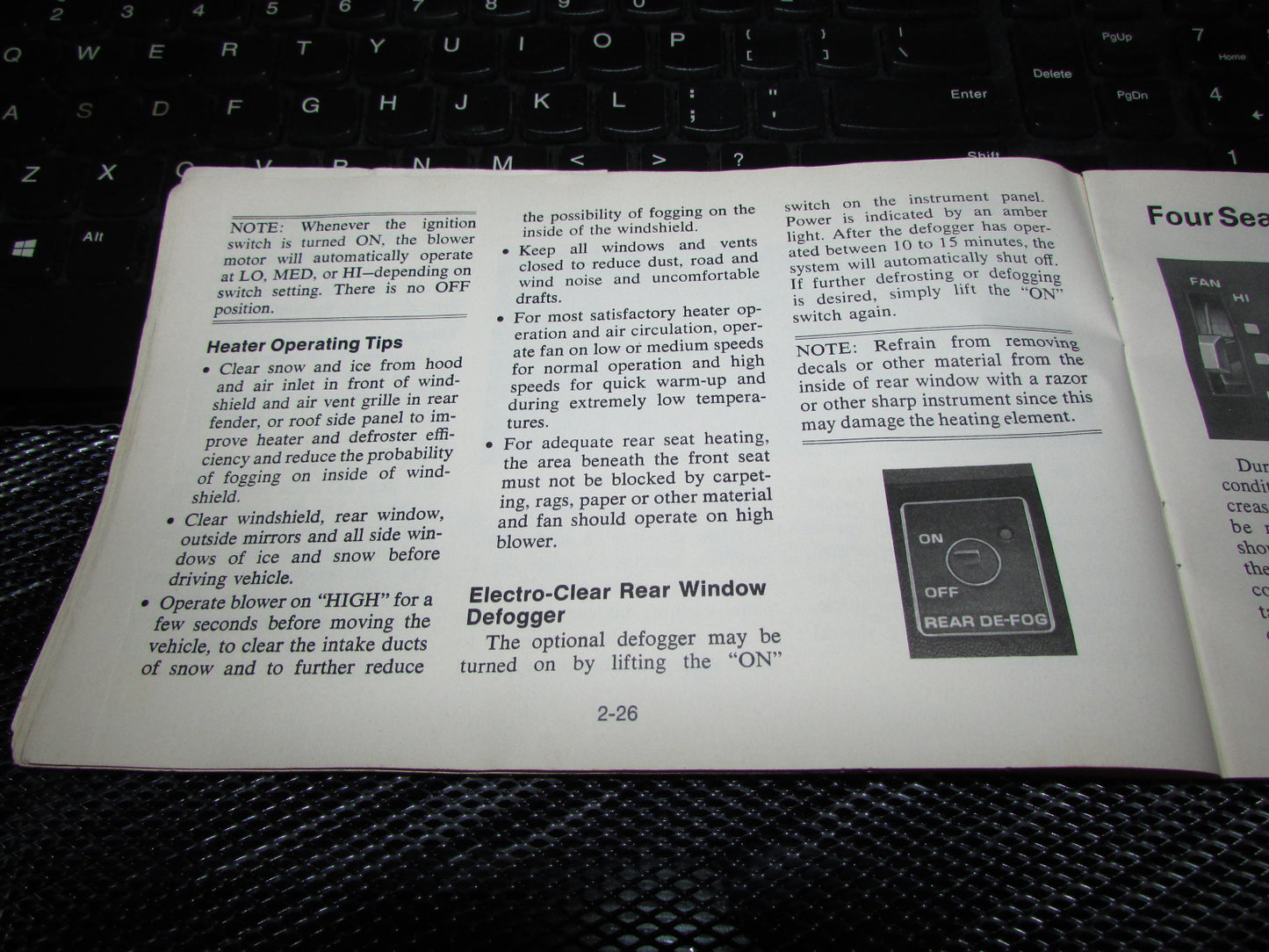 Chevrolet Monza (1977) Owners Manual