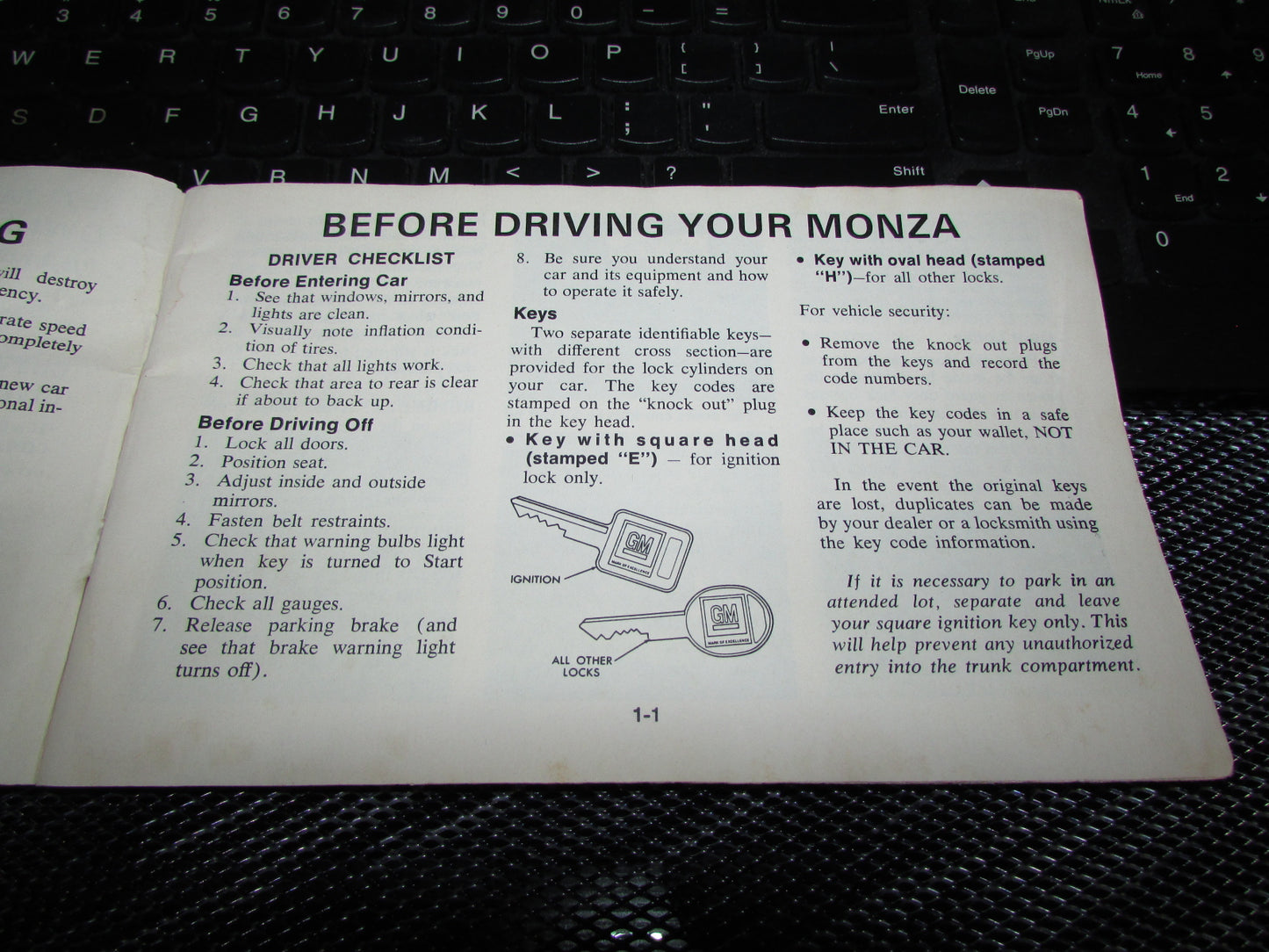 Chevrolet Monza (1977) Owners Manual