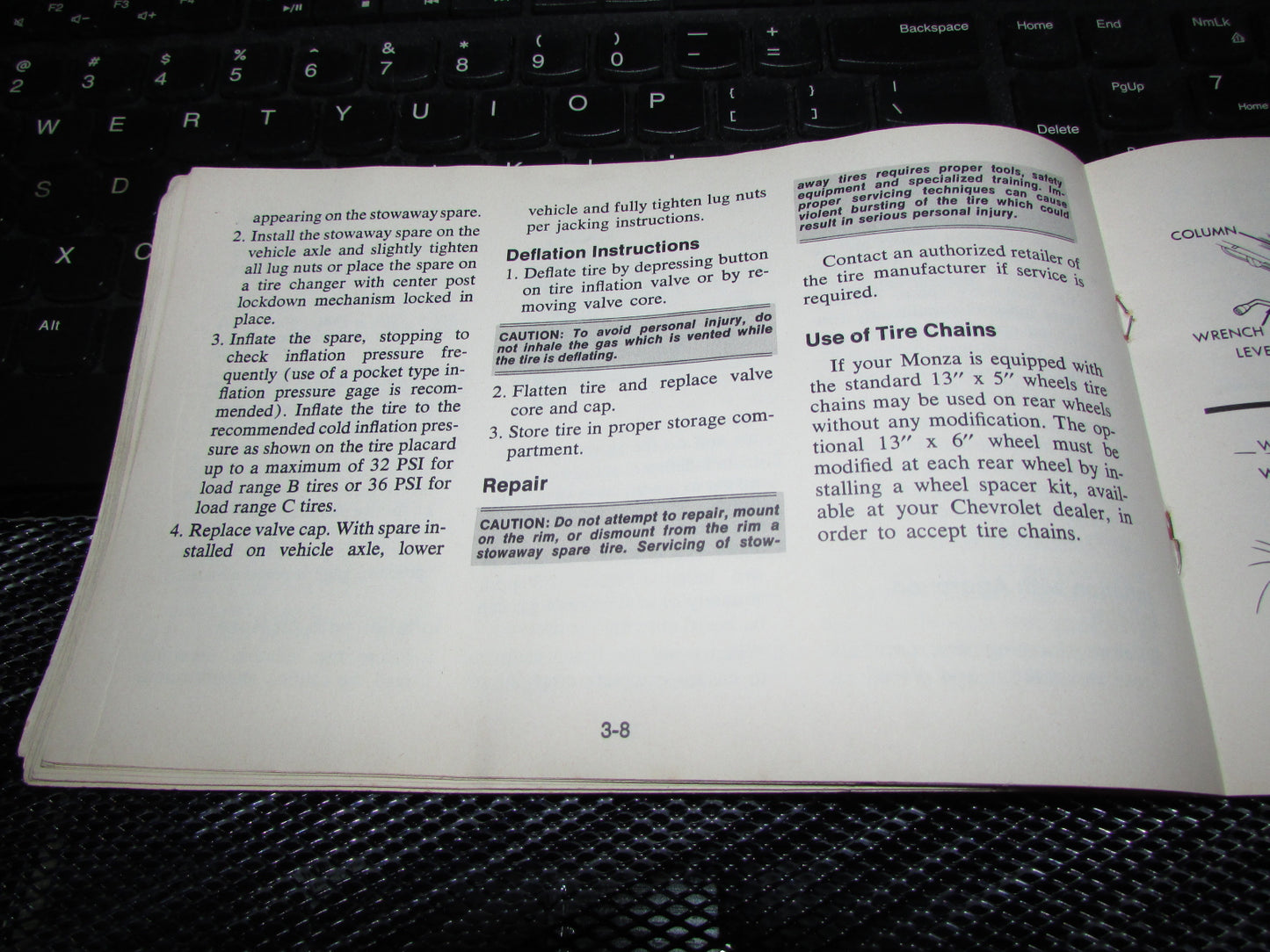 Chevrolet Monza (1977) Owners Manual