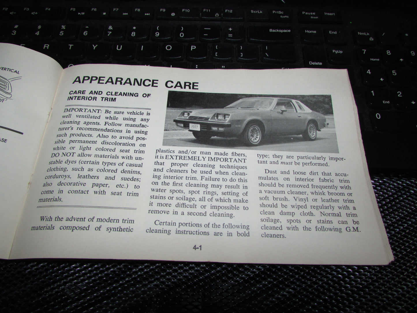 Chevrolet Monza (1977) Owners Manual