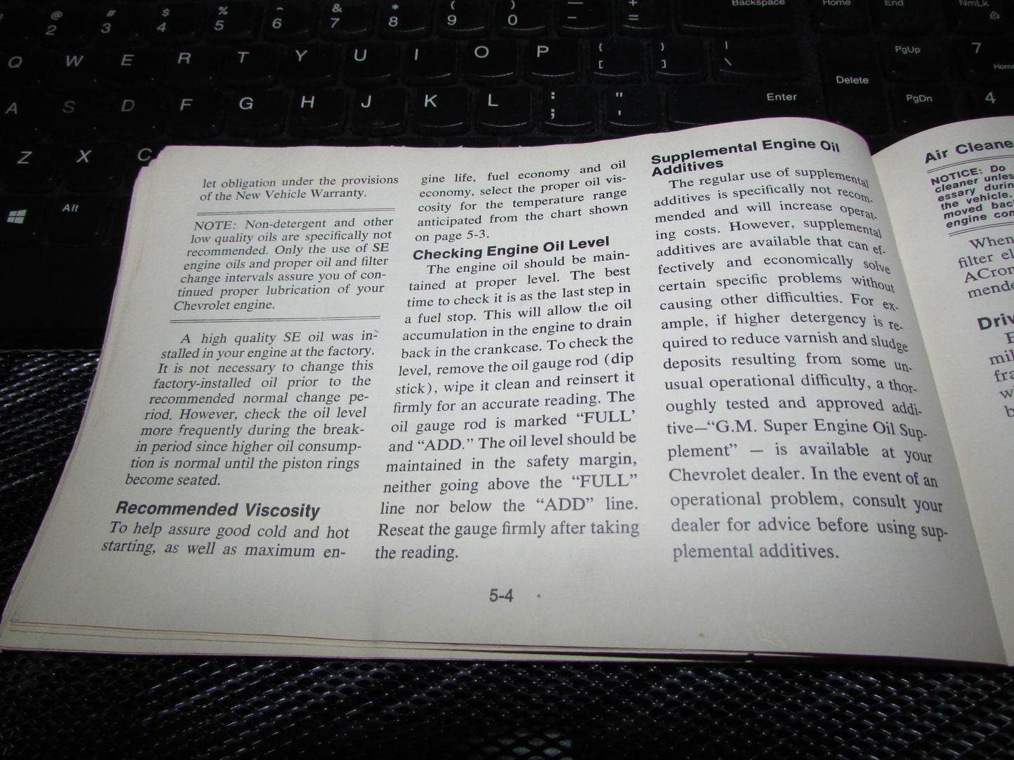 Chevrolet Monza (1977) Owners Manual