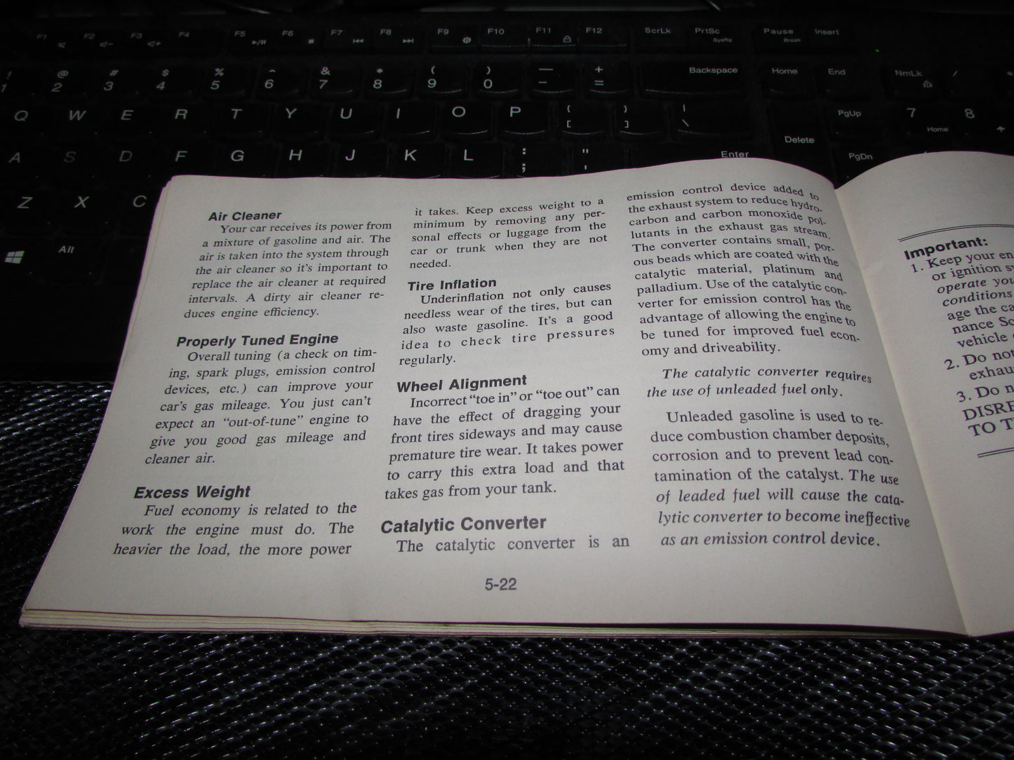 Chevrolet Monza (1977) Owners Manual
