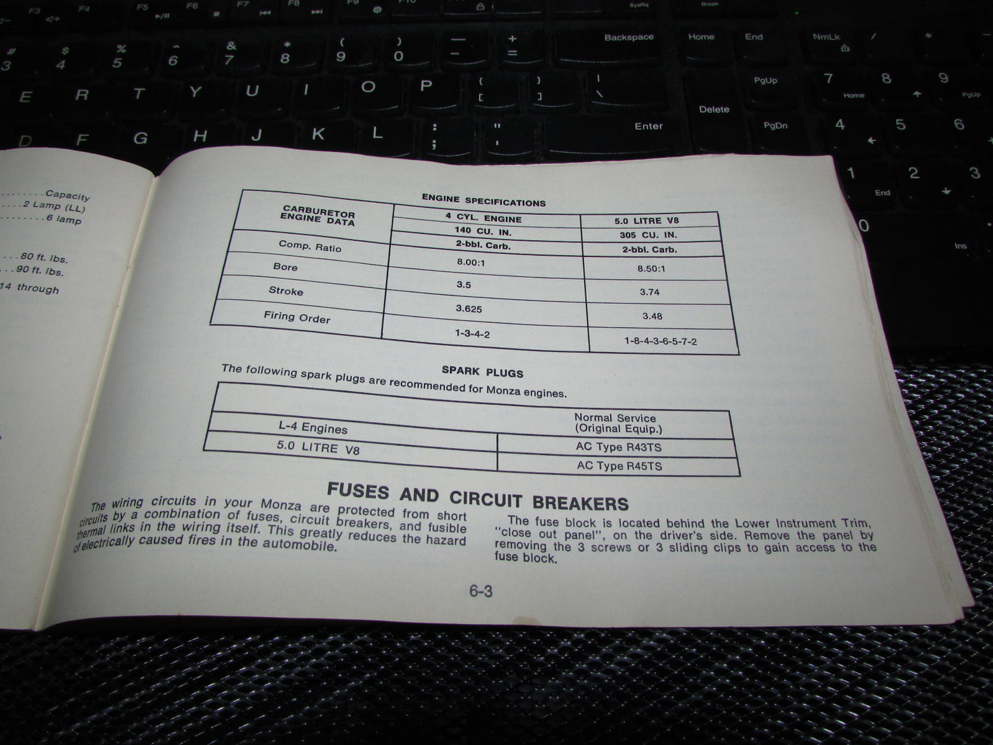 Chevrolet Monza (1977) Owners Manual