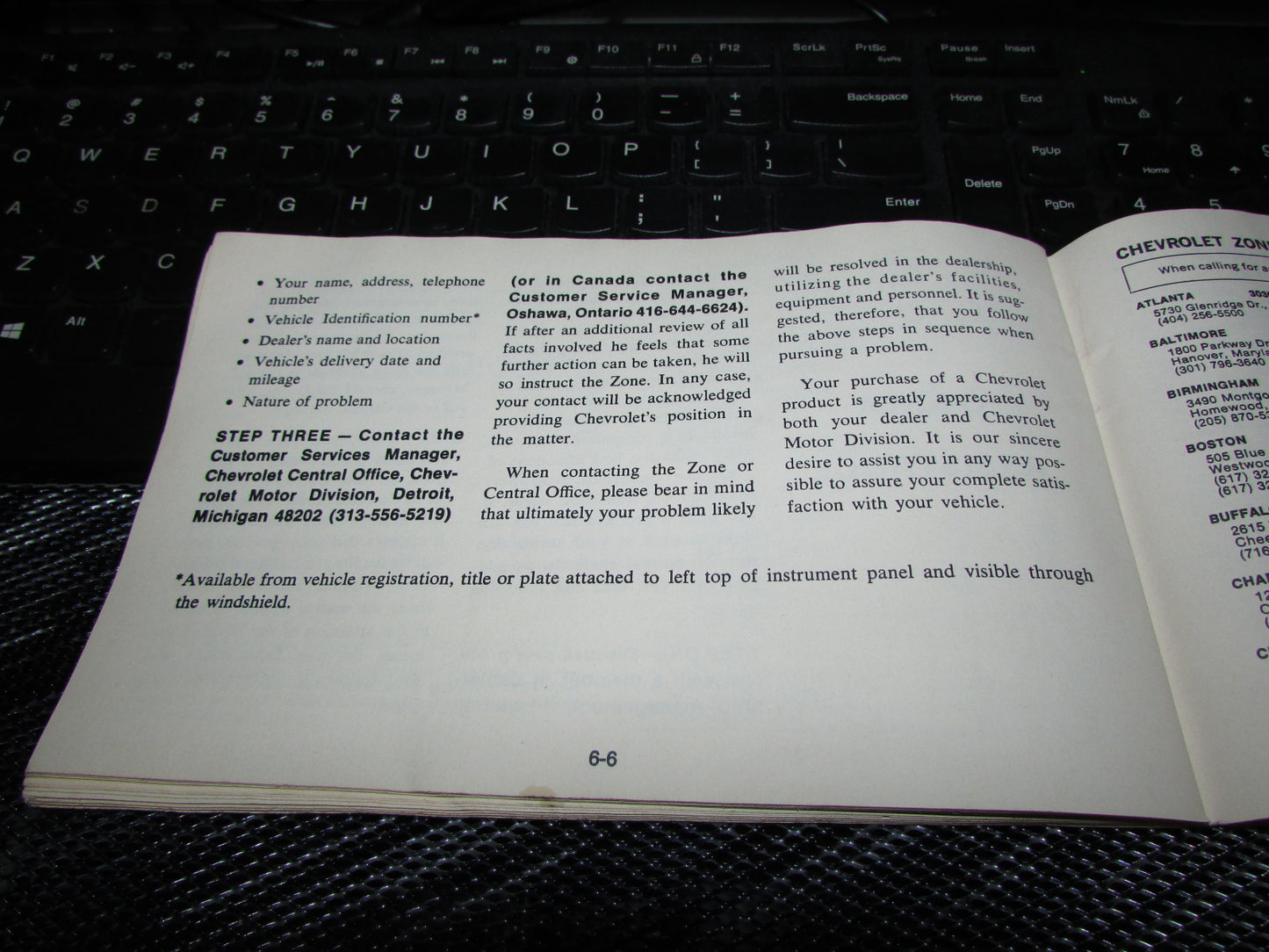 Chevrolet Monza (1977) Owners Manual