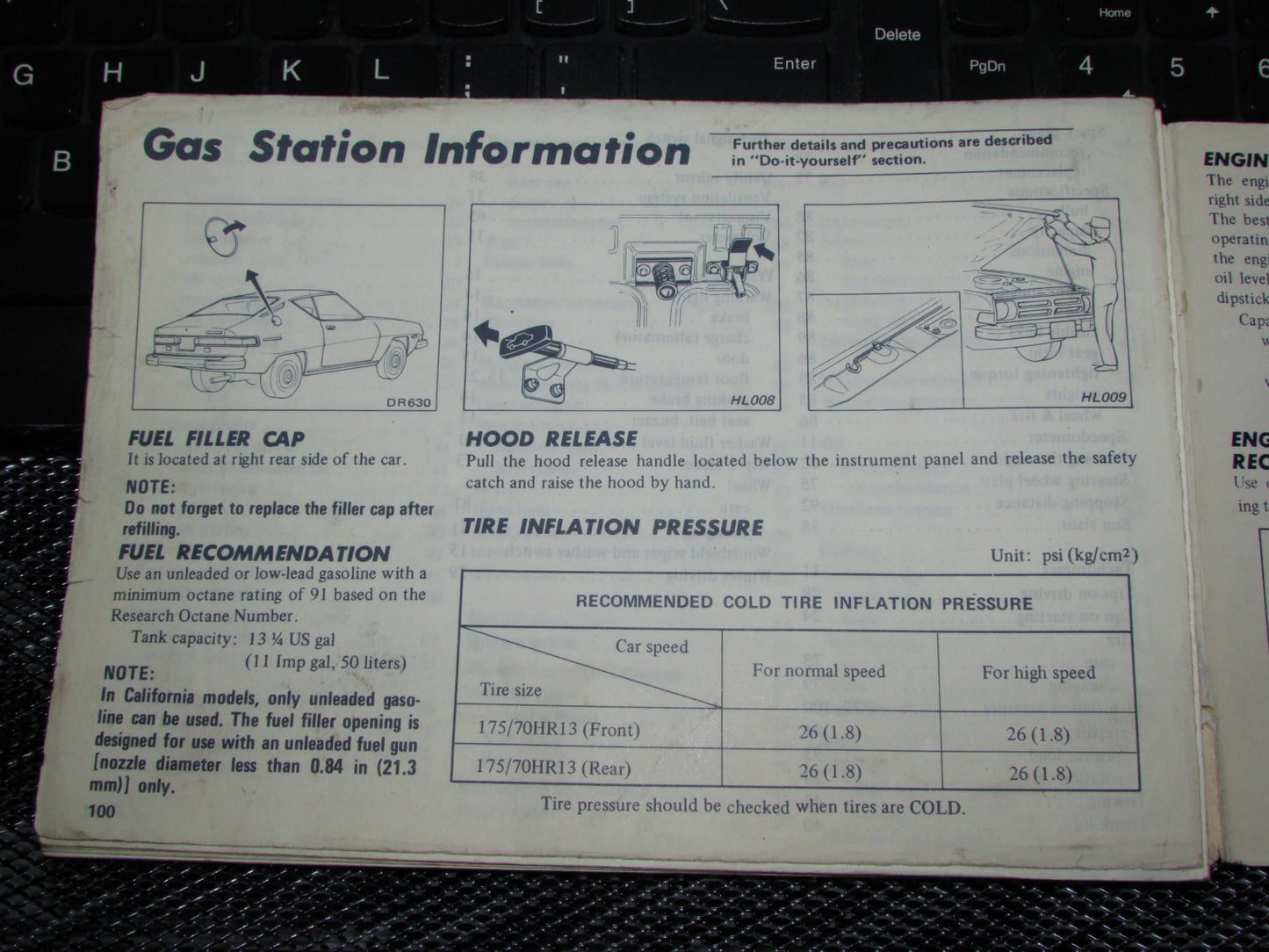 Datsun 200SX (1978) Owners Manual