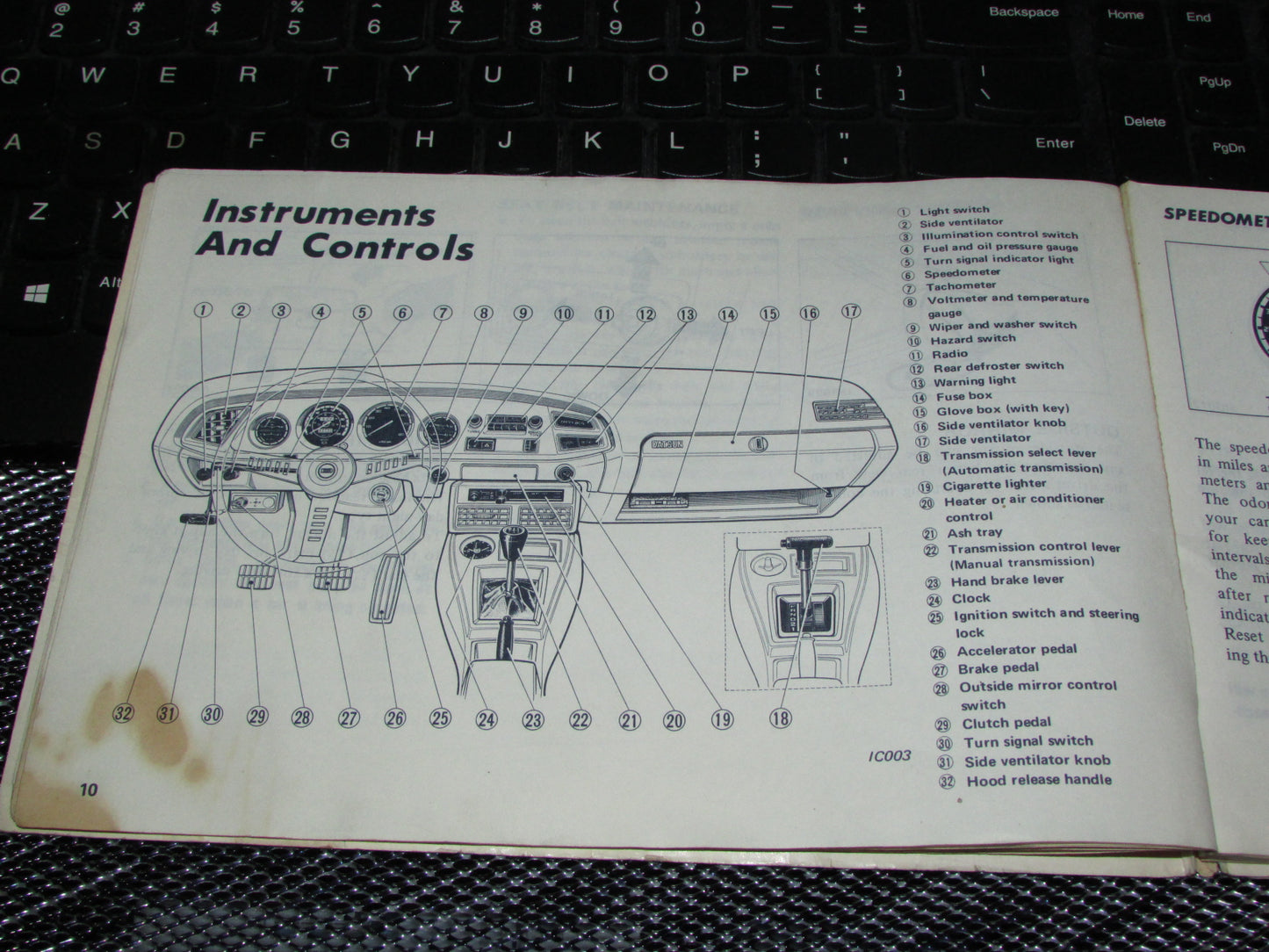 Datsun 200SX (1978) Owners Manual