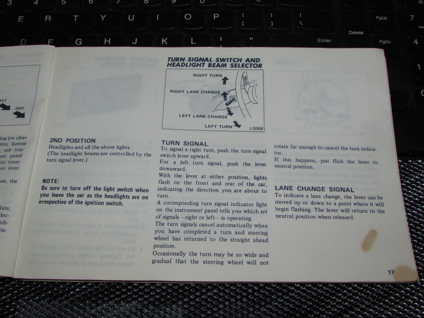 Datsun 200SX (1978) Owners Manual