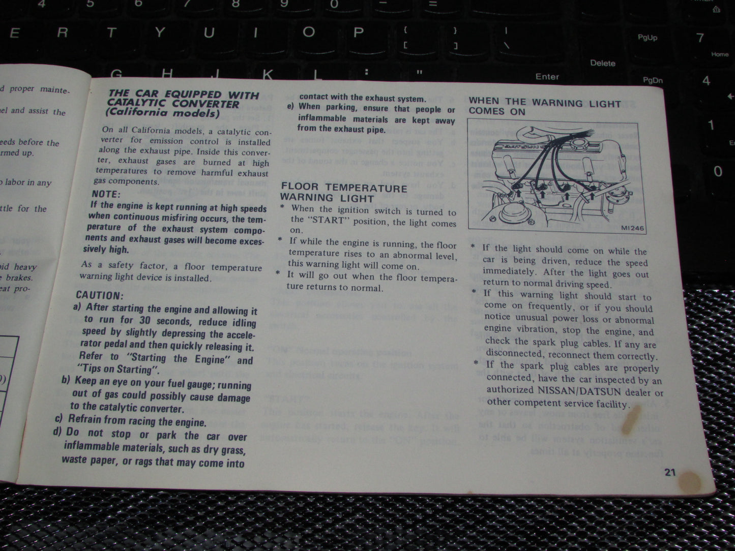 Datsun 200SX (1978) Owners Manual