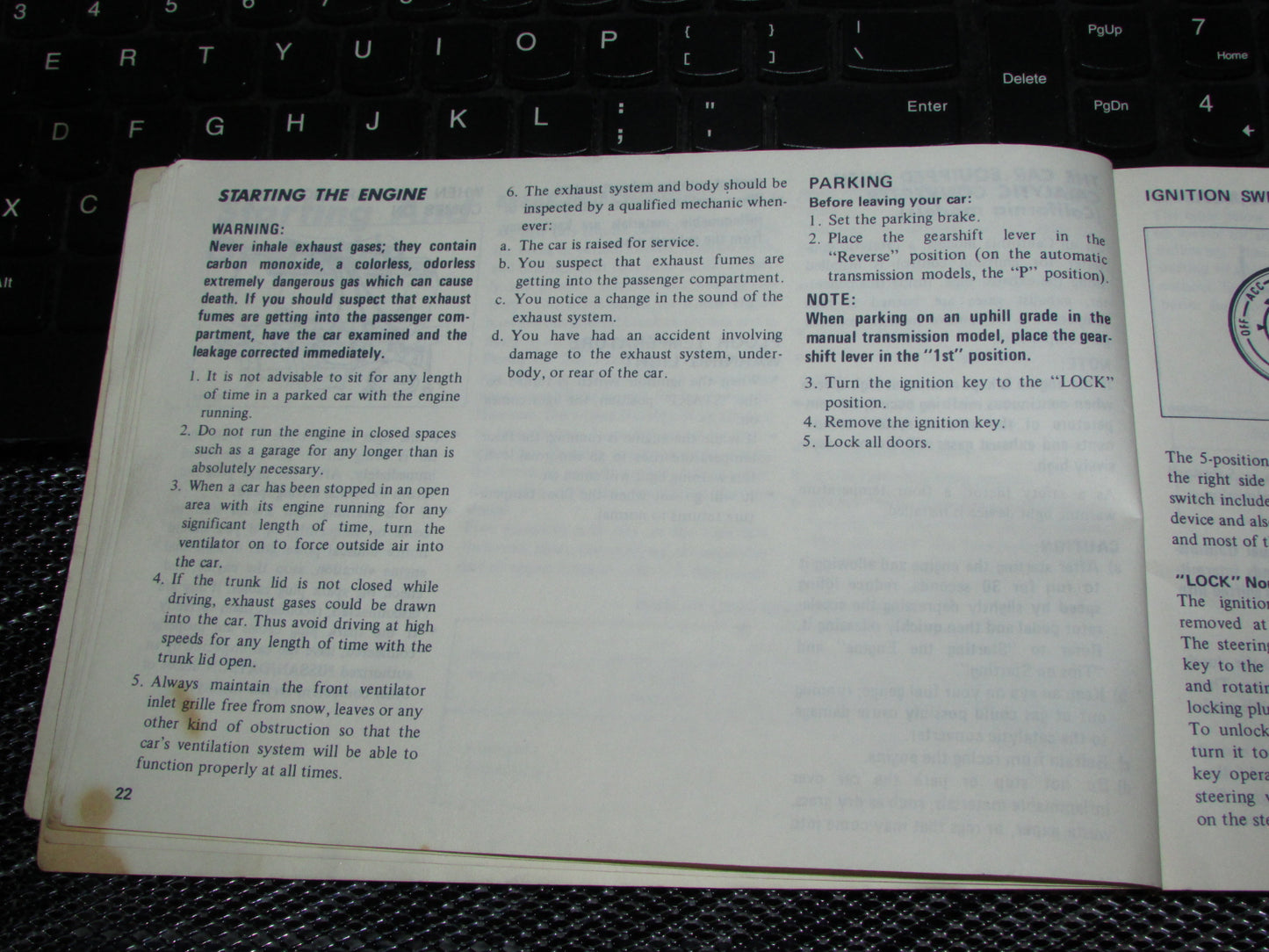 Datsun 200SX (1978) Owners Manual