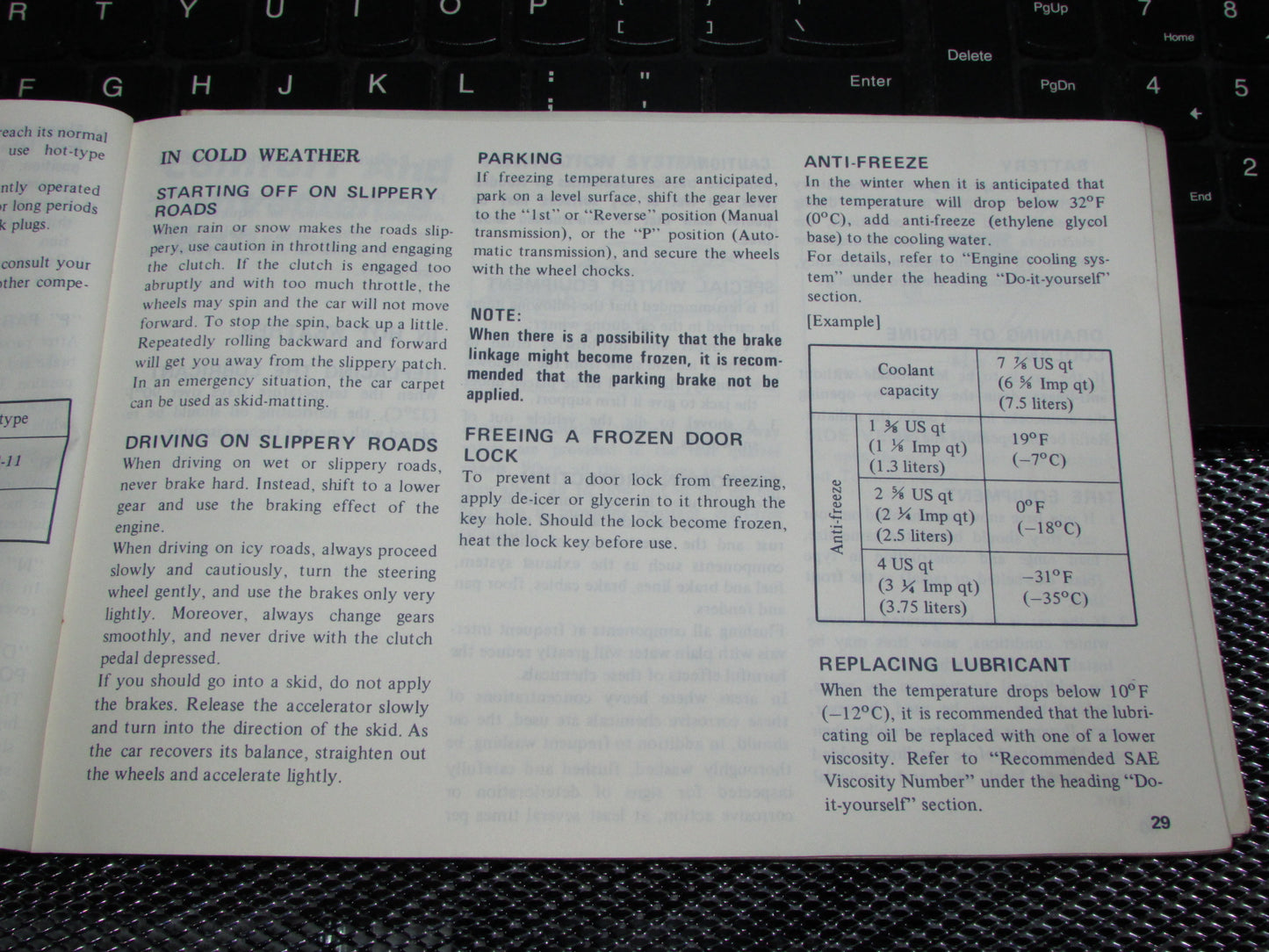 Datsun 200SX (1978) Owners Manual