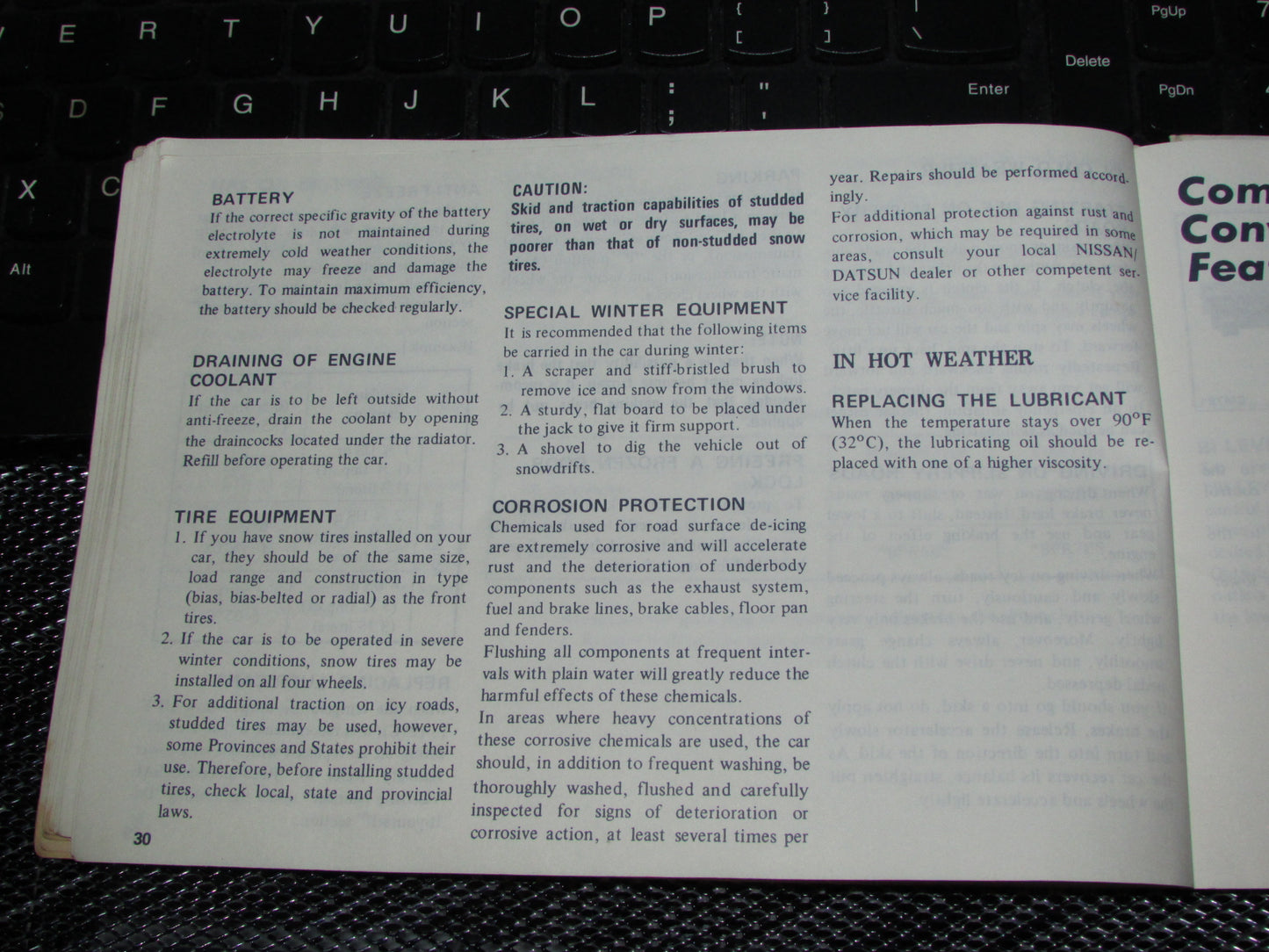 Datsun 200SX (1978) Owners Manual