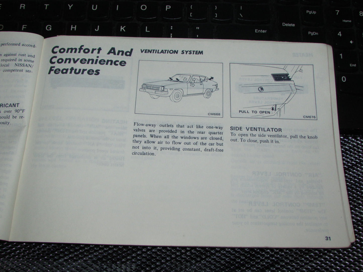 Datsun 200SX (1978) Owners Manual