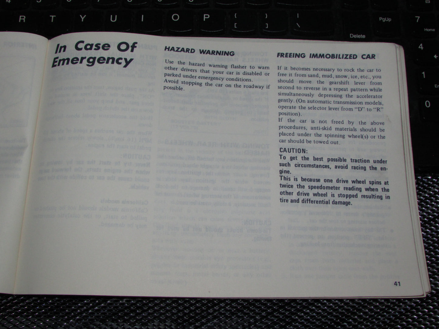 Datsun 200SX (1978) Owners Manual