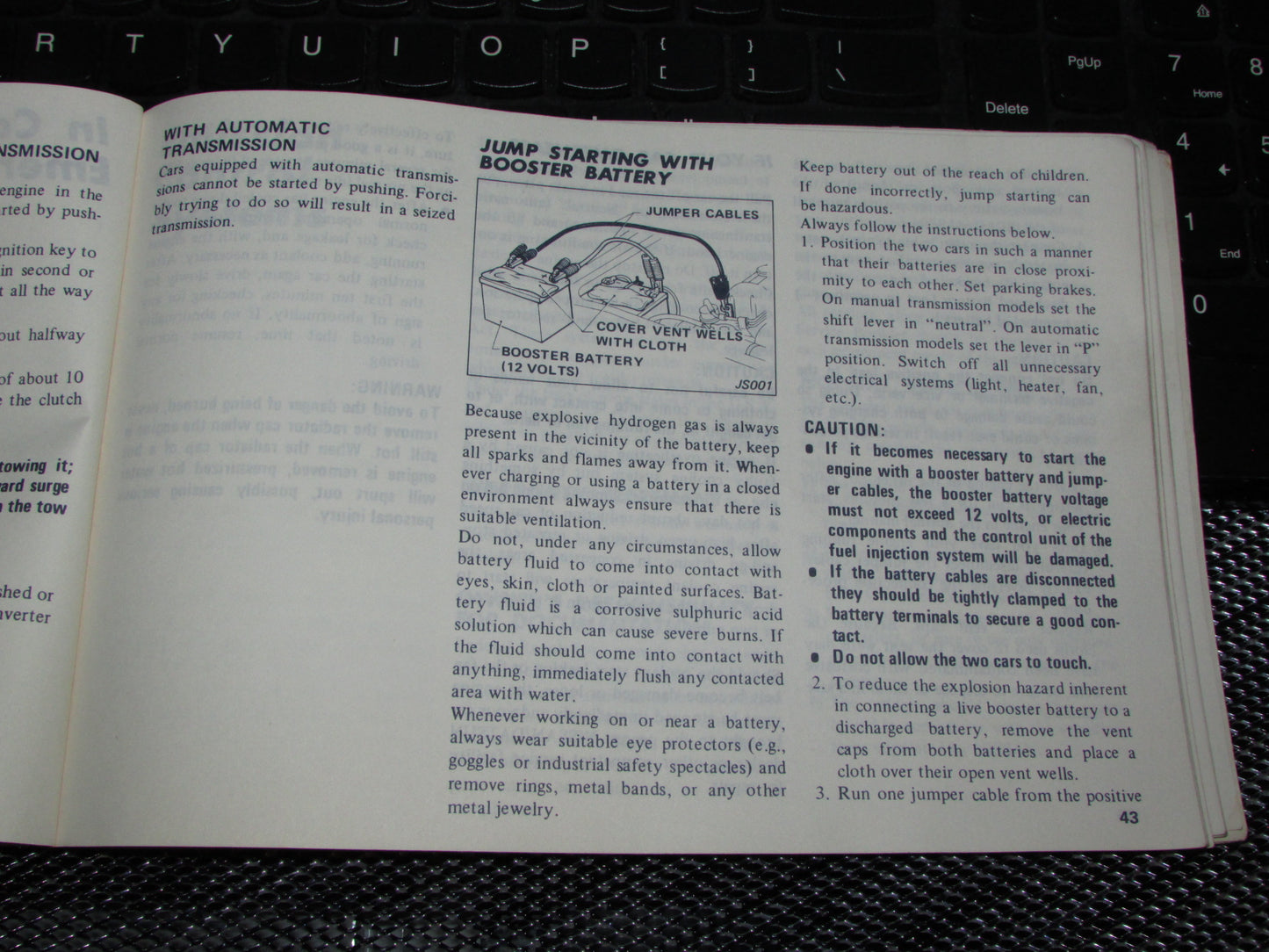 Datsun 200SX (1978) Owners Manual