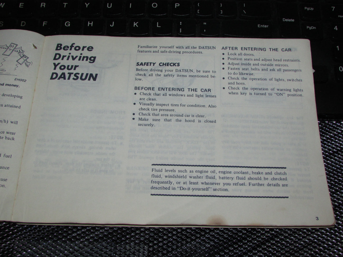 Datsun 200SX (1978) Owners Manual