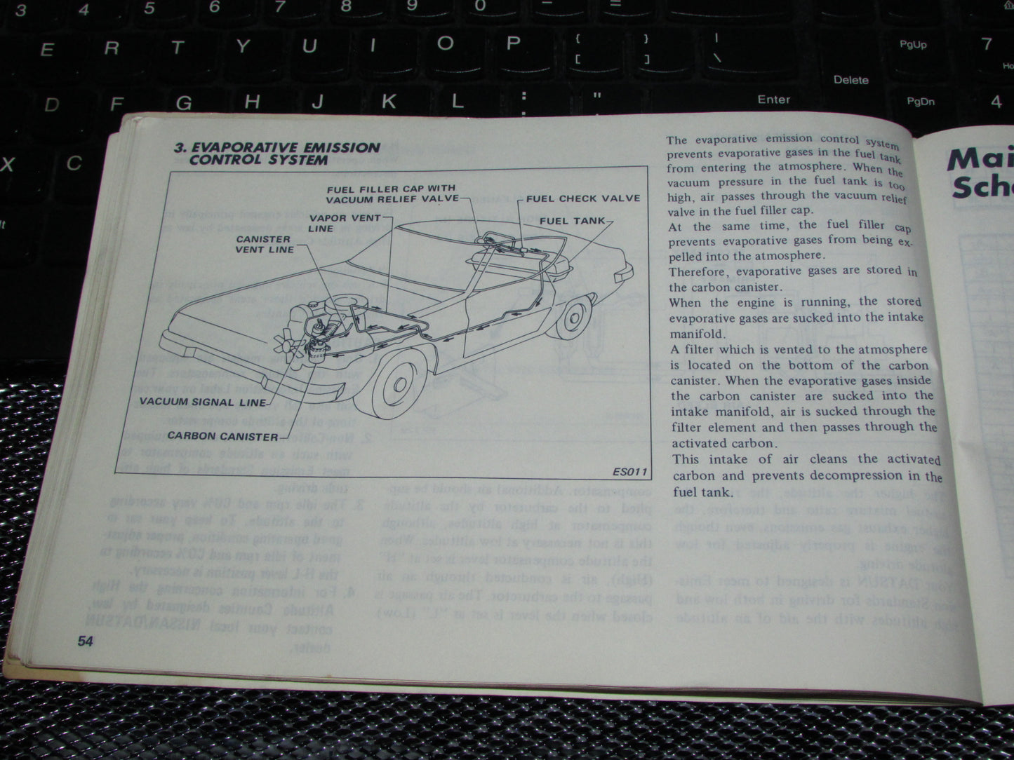 Datsun 200SX (1978) Owners Manual