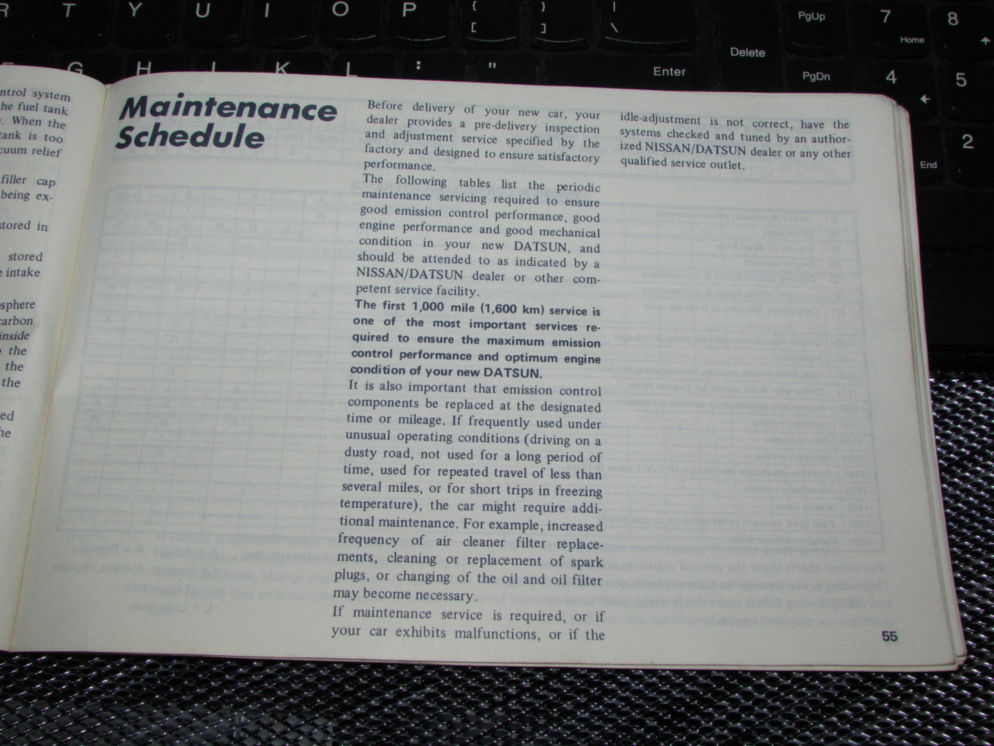 Datsun 200SX (1978) Owners Manual