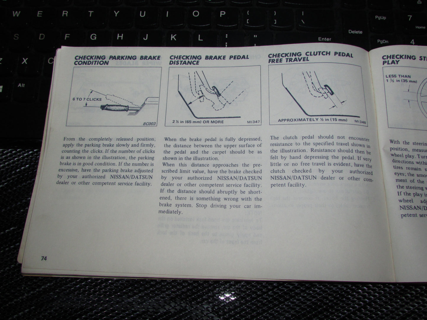 Datsun 200SX (1978) Owners Manual