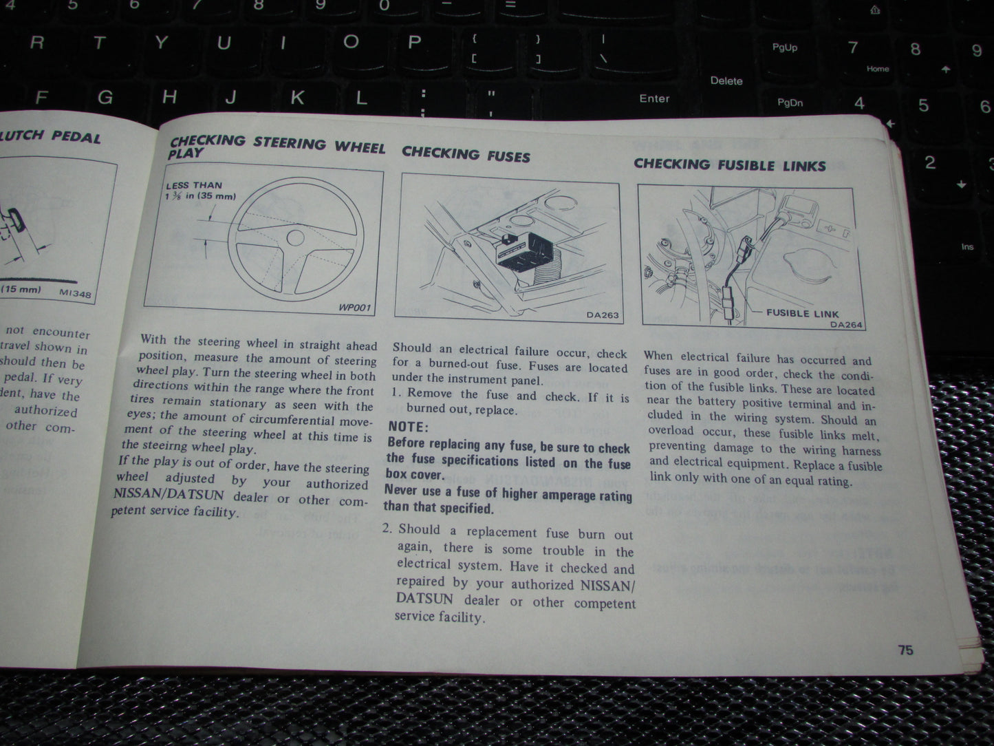 Datsun 200SX (1978) Owners Manual