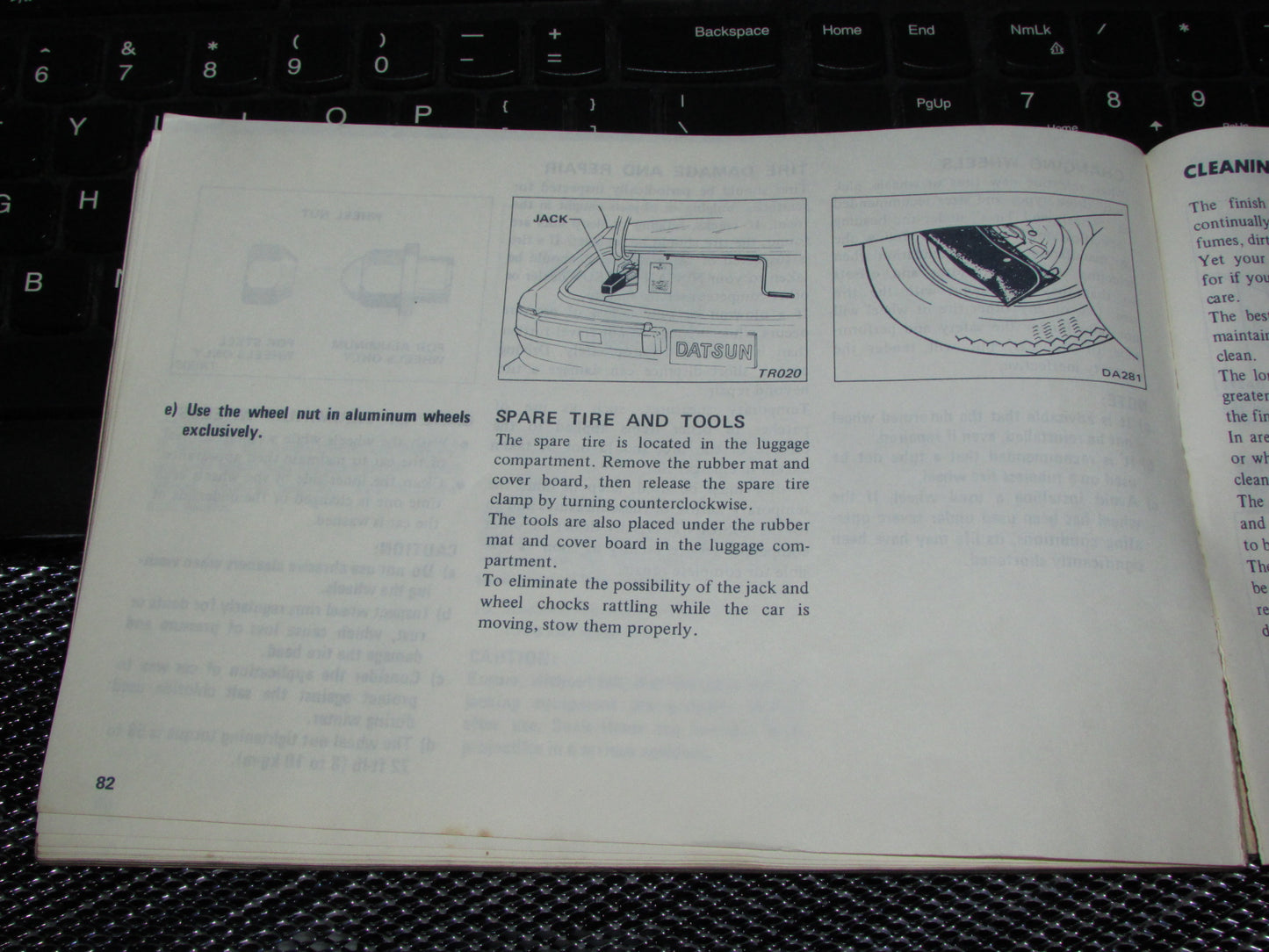 Datsun 200SX (1978) Owners Manual