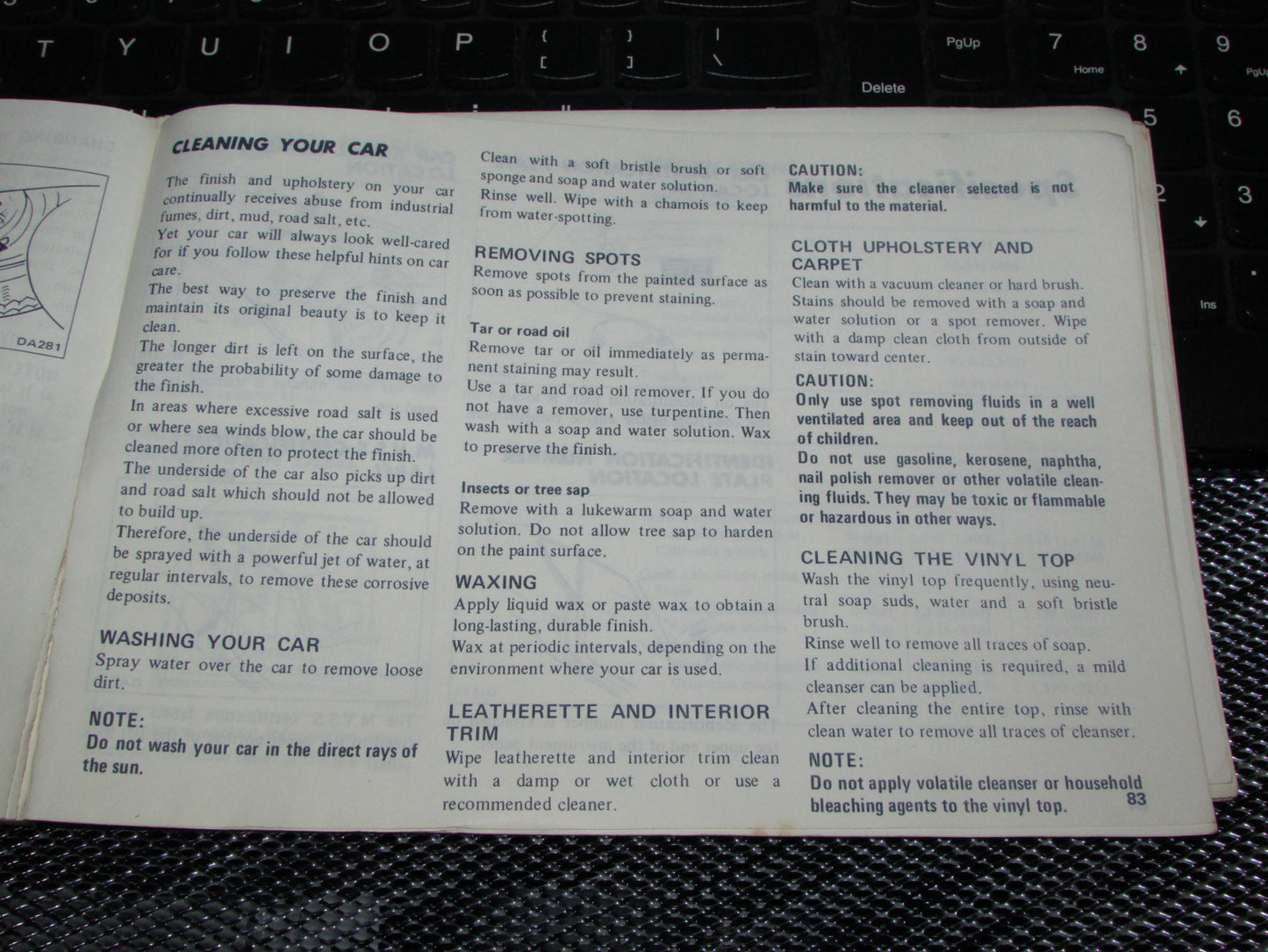 Datsun 200SX (1978) Owners Manual