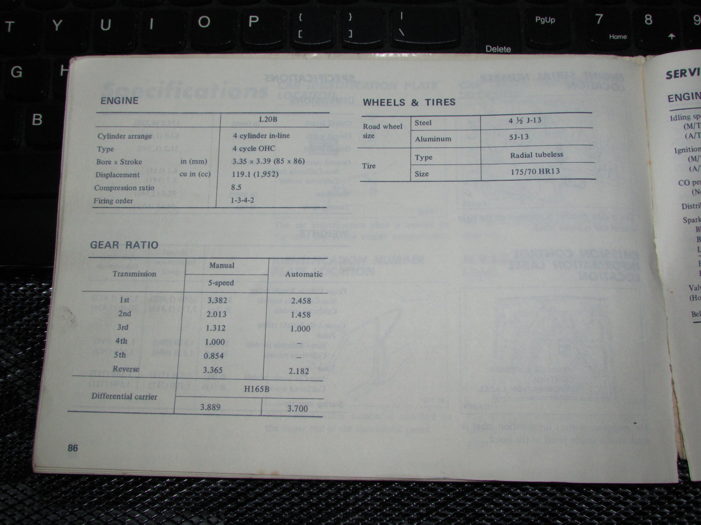 Datsun 200SX (1978) Owners Manual