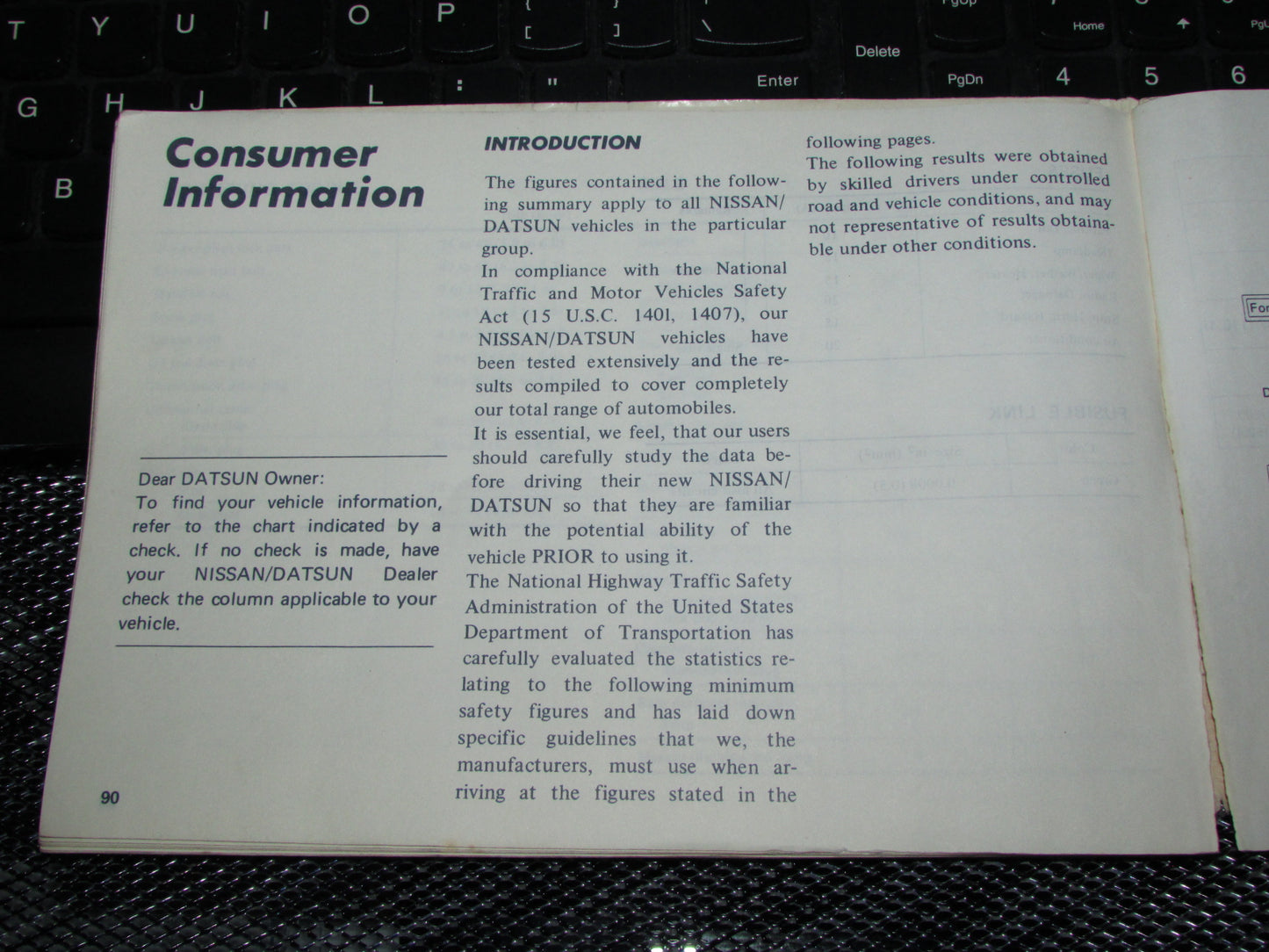 Datsun 200SX (1978) Owners Manual