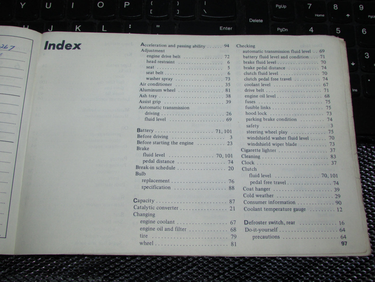 Datsun 200SX (1978) Owners Manual