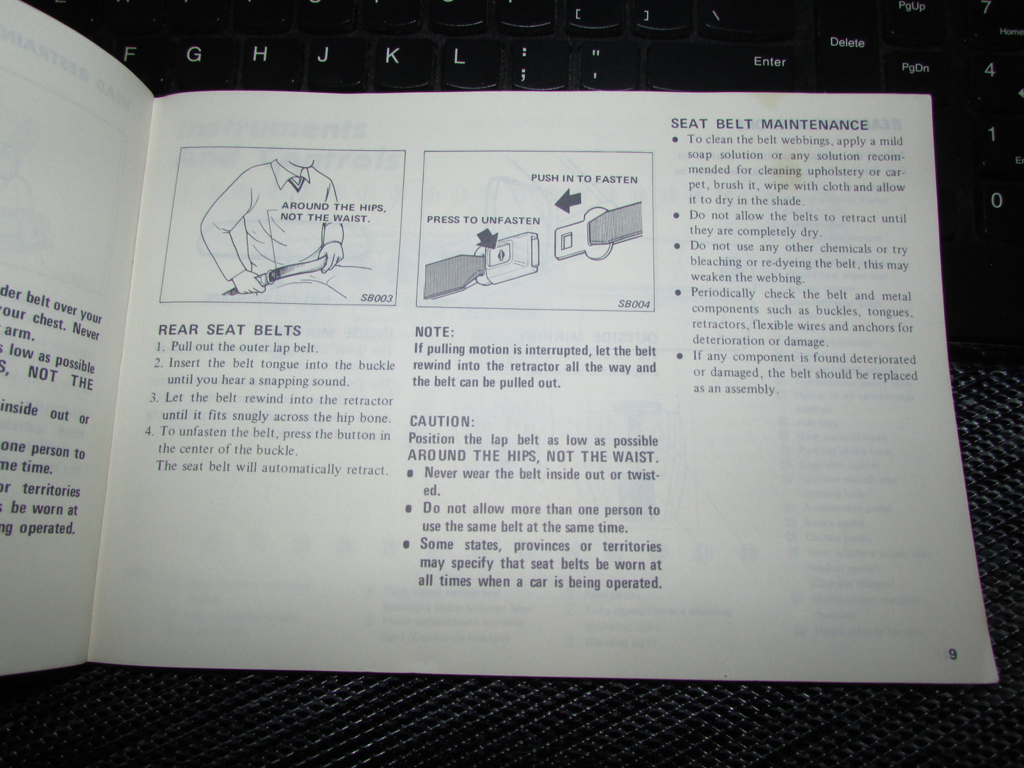 Datsun 510 (1978) Owners Manual