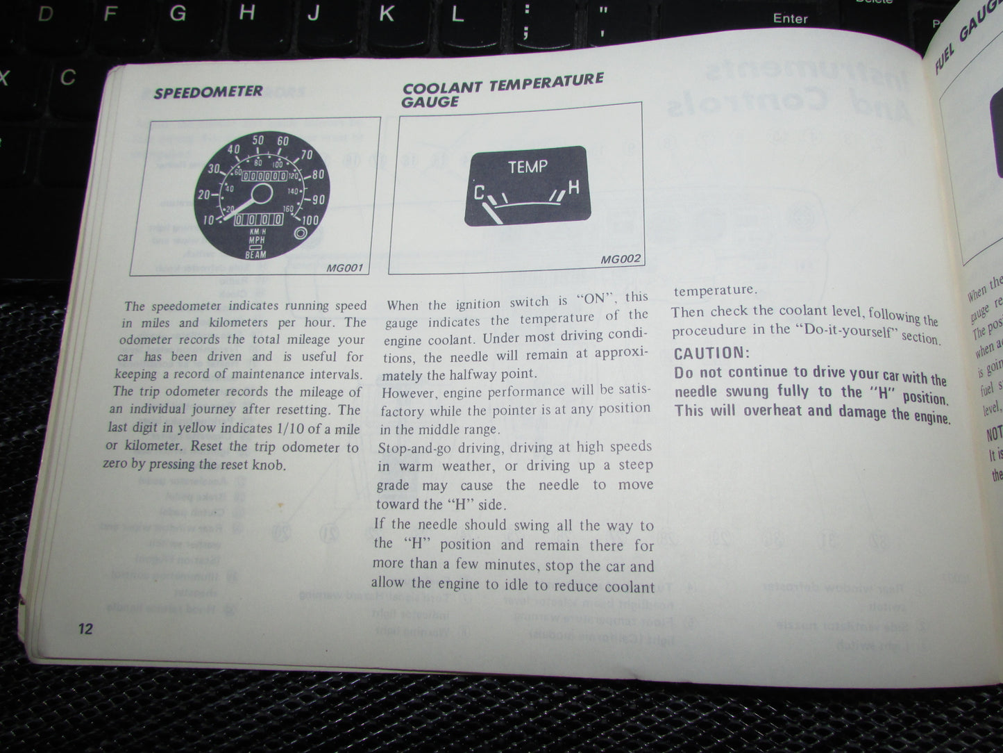 Datsun 510 (1978) Owners Manual