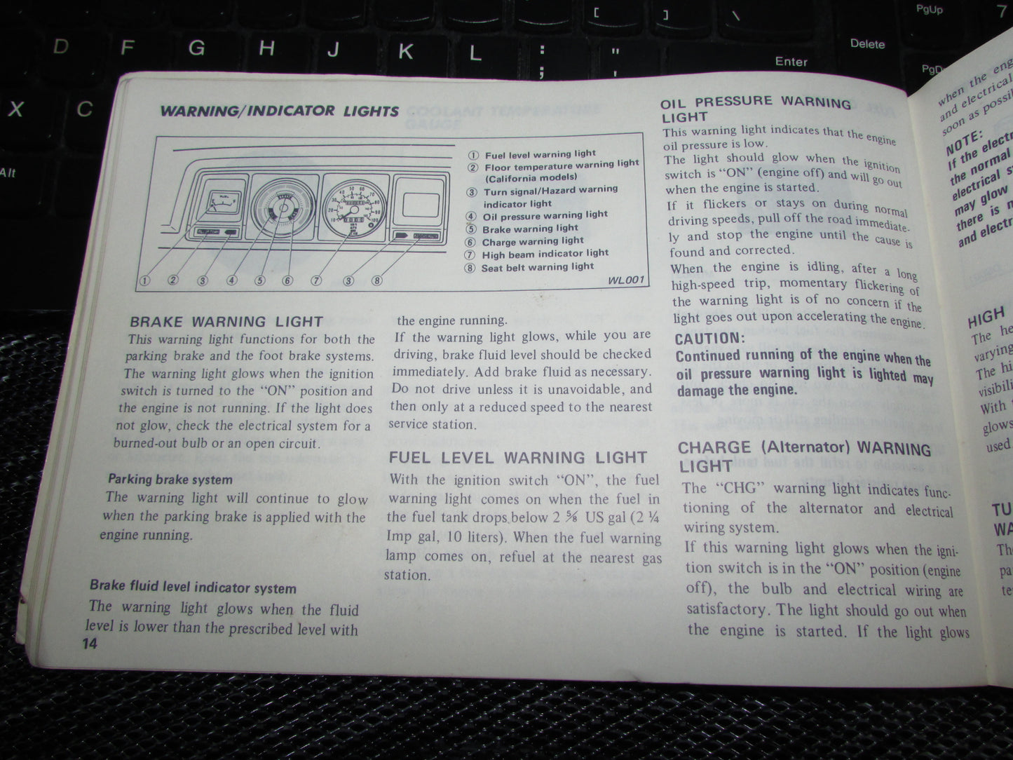 Datsun 510 (1978) Owners Manual