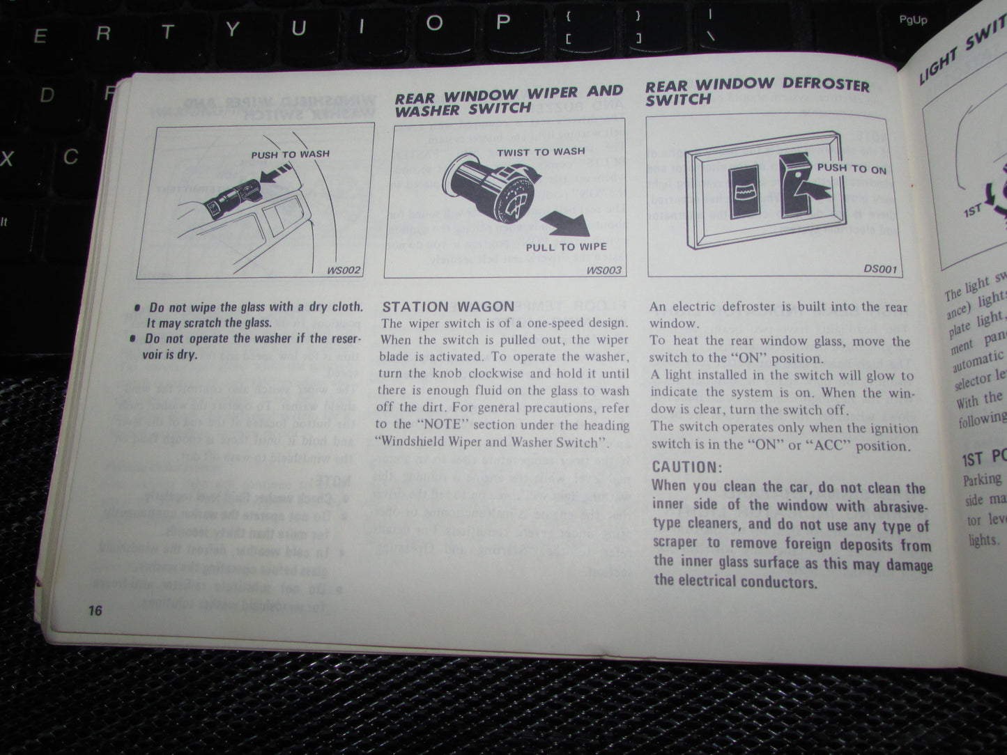 Datsun 510 (1978) Owners Manual