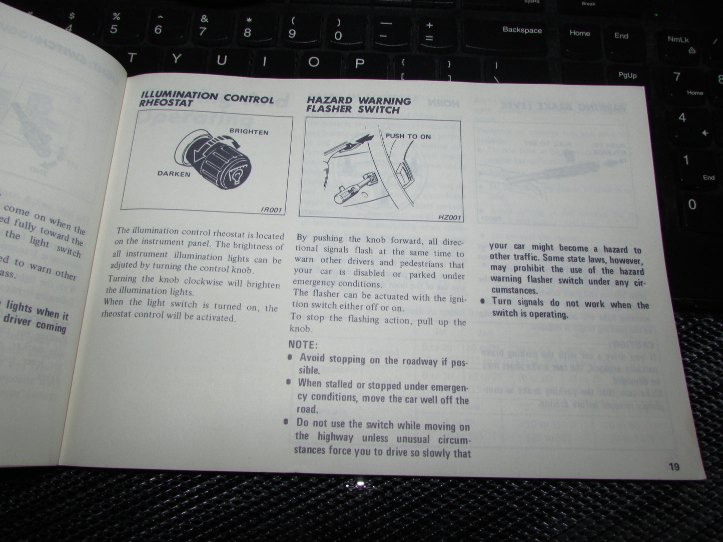 Datsun 510 (1978) Owners Manual
