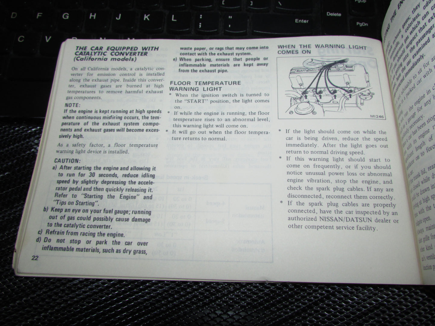 Datsun 510 (1978) Owners Manual