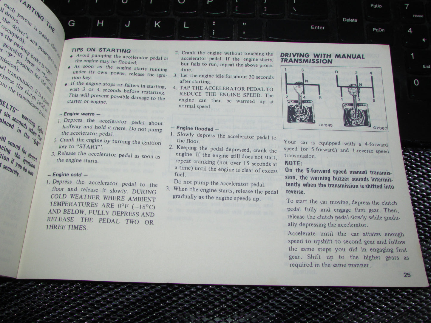 Datsun 510 (1978) Owners Manual