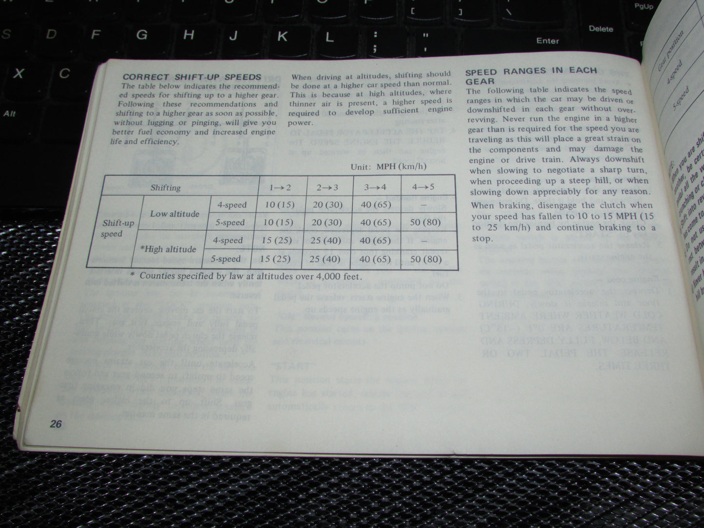 Datsun 510 (1978) Owners Manual