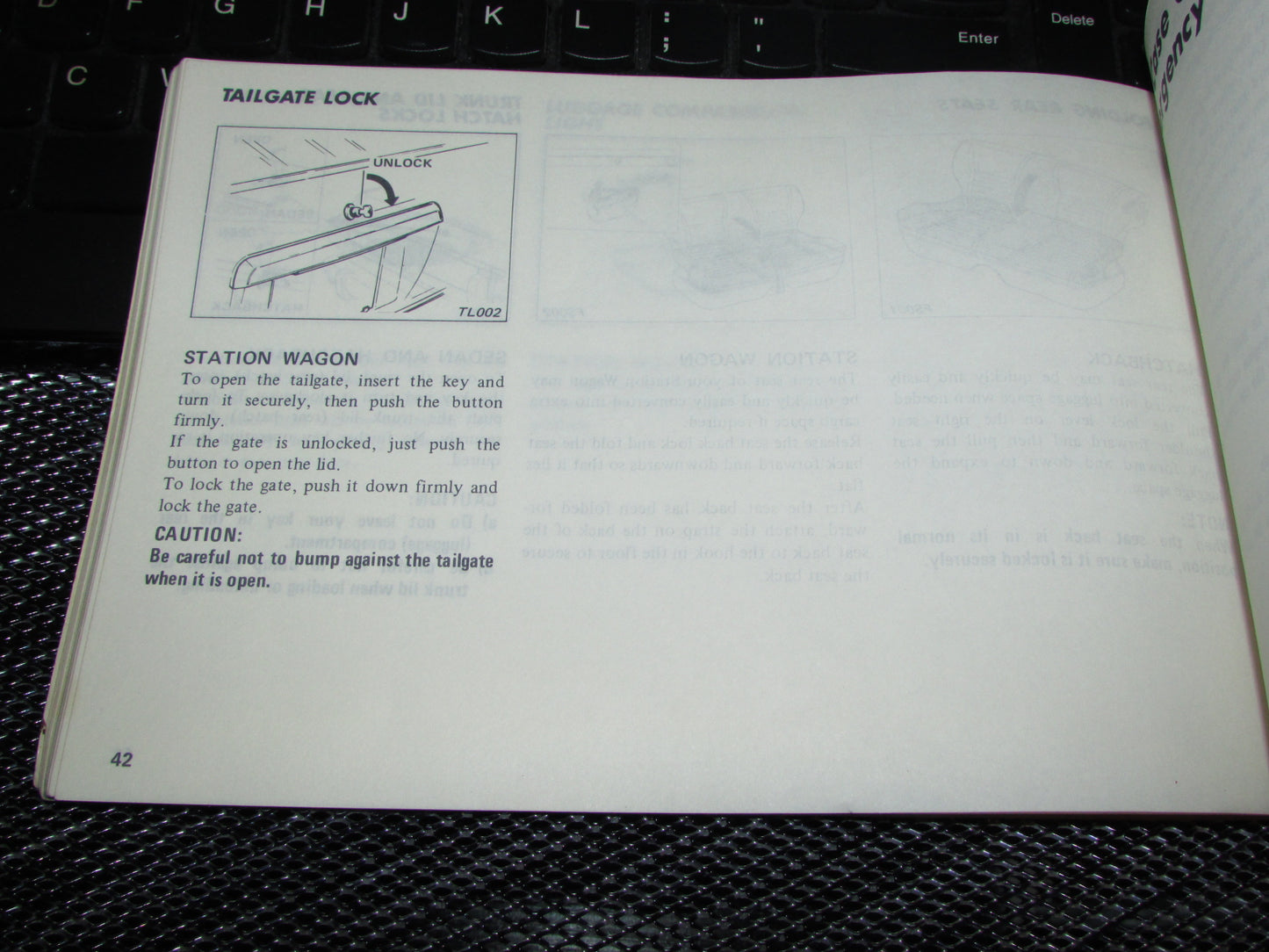 Datsun 510 (1978) Owners Manual
