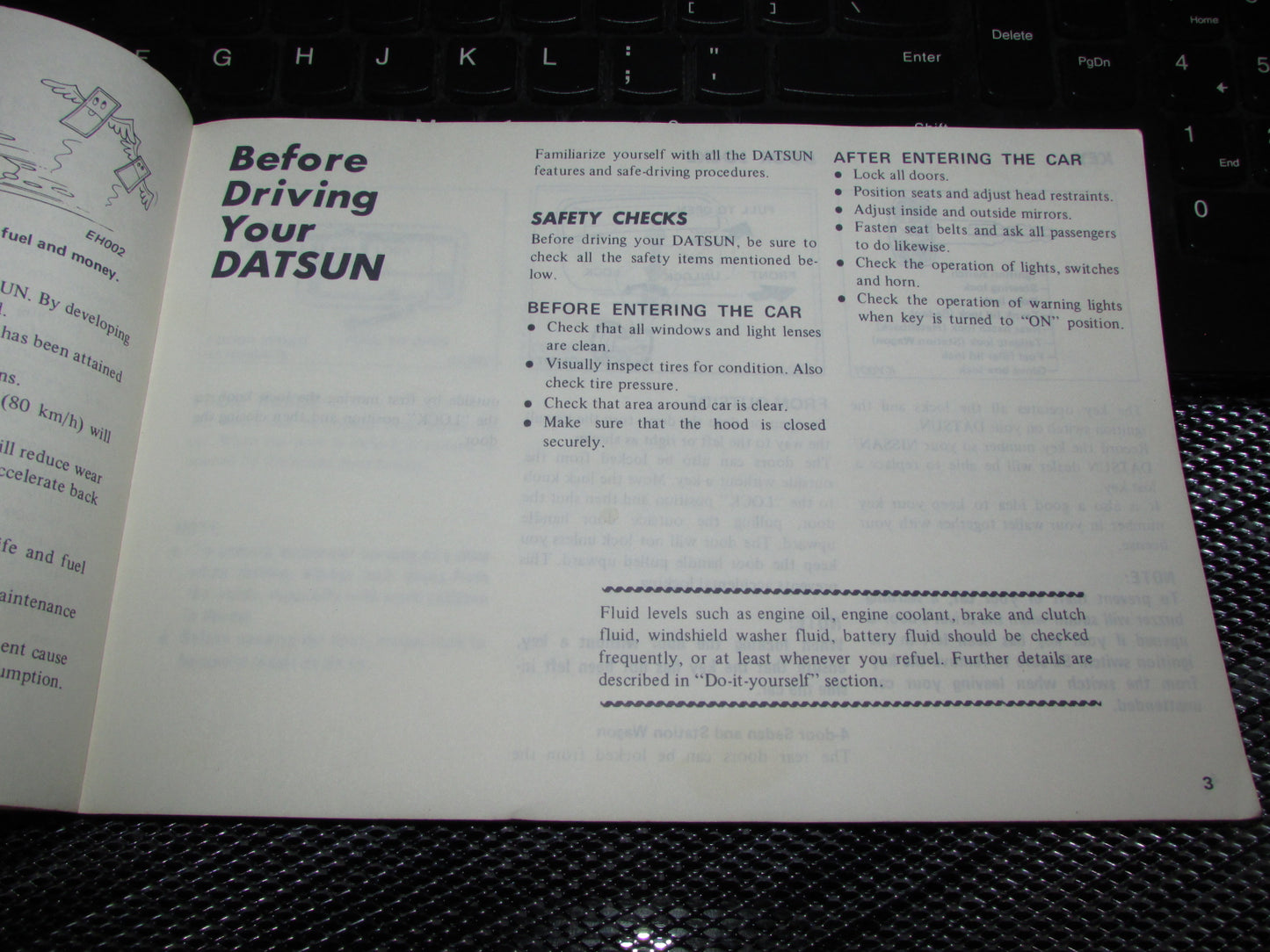 Datsun 510 (1978) Owners Manual