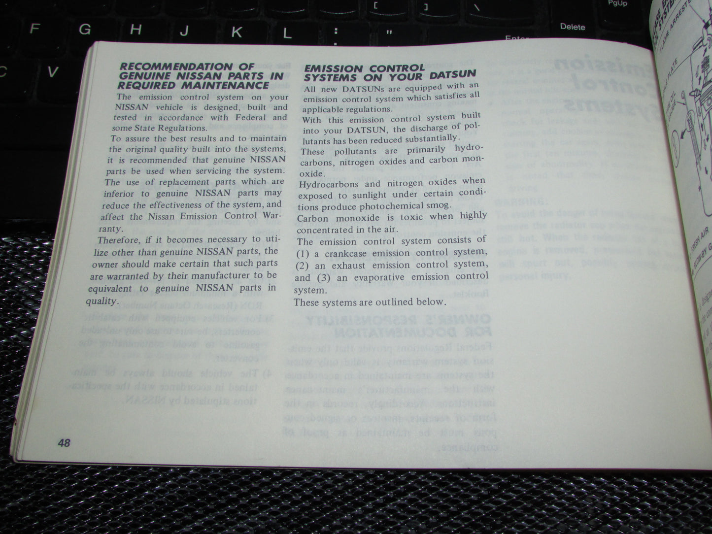 Datsun 510 (1978) Owners Manual