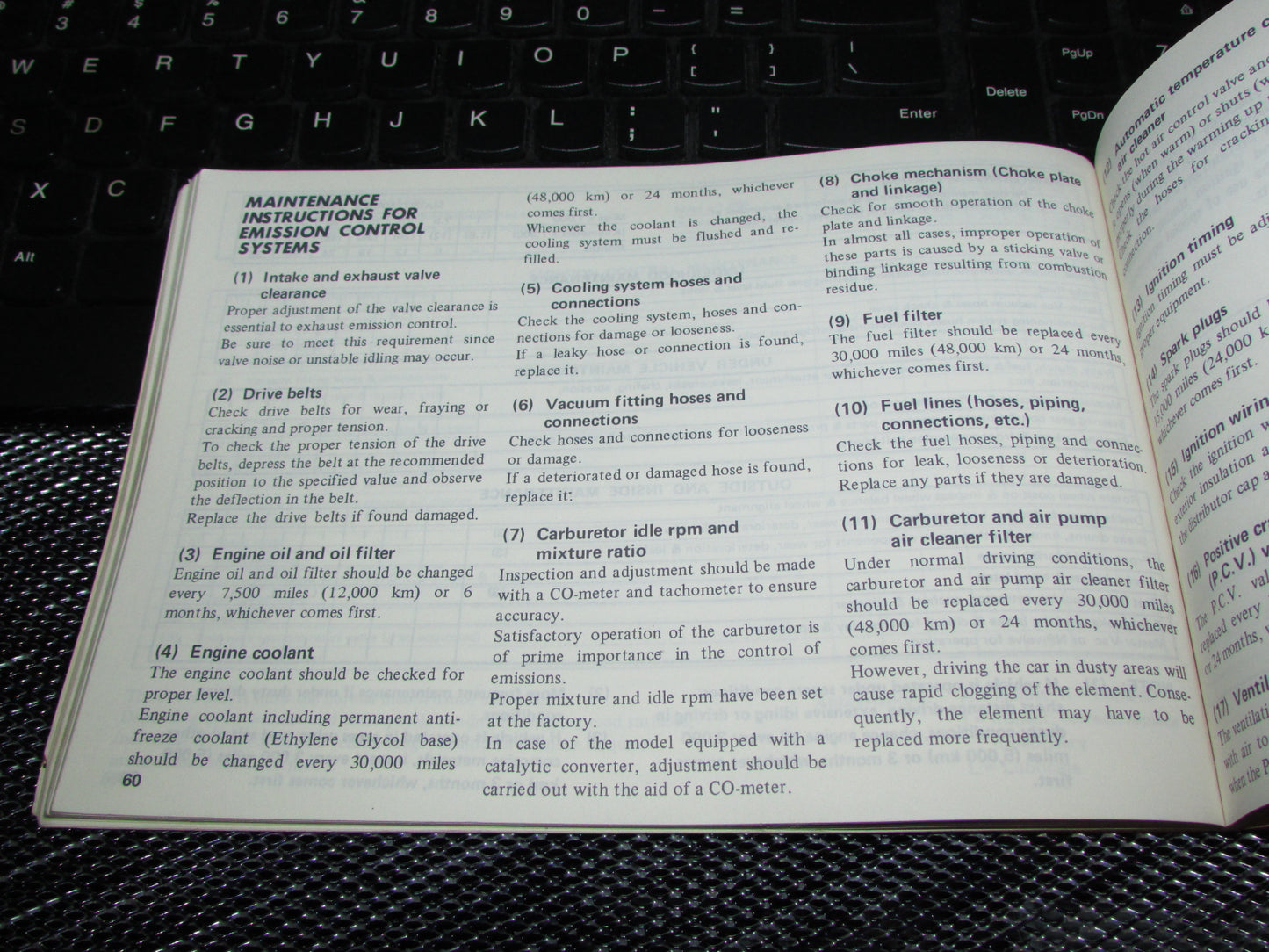Datsun 510 (1978) Owners Manual