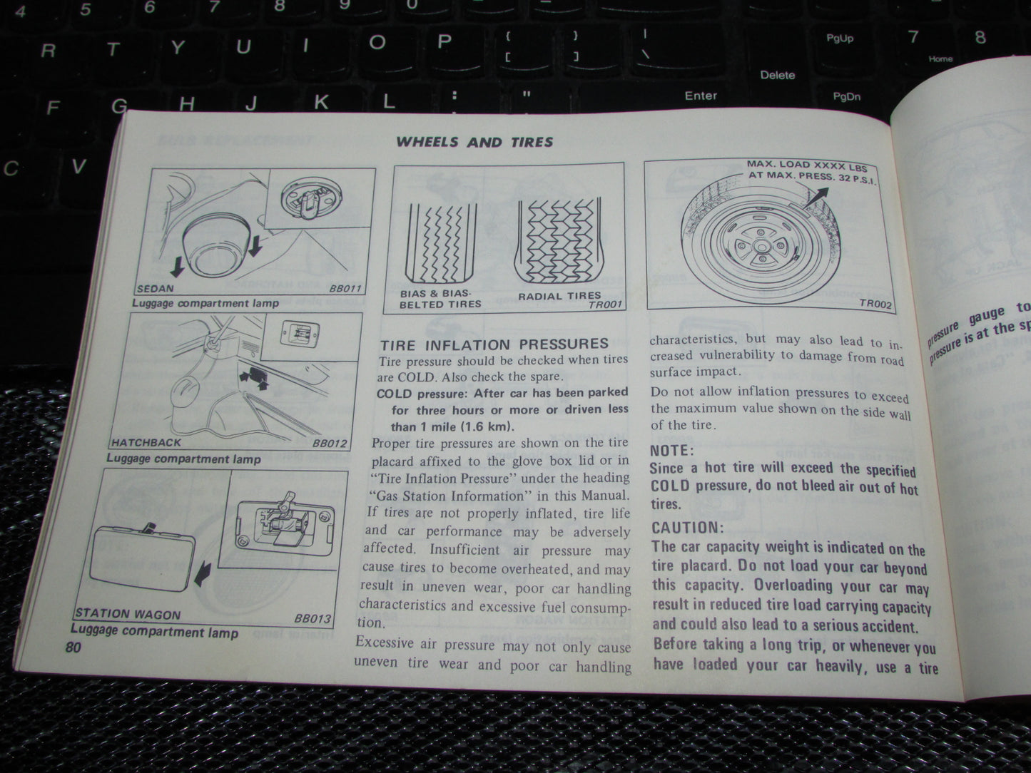 Datsun 510 (1978) Owners Manual