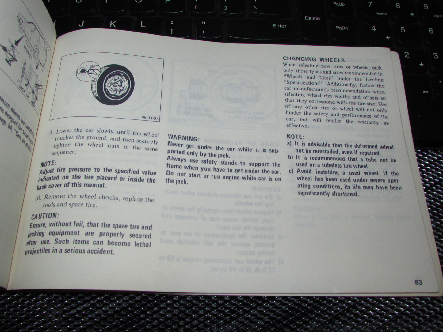 Datsun 510 (1978) Owners Manual