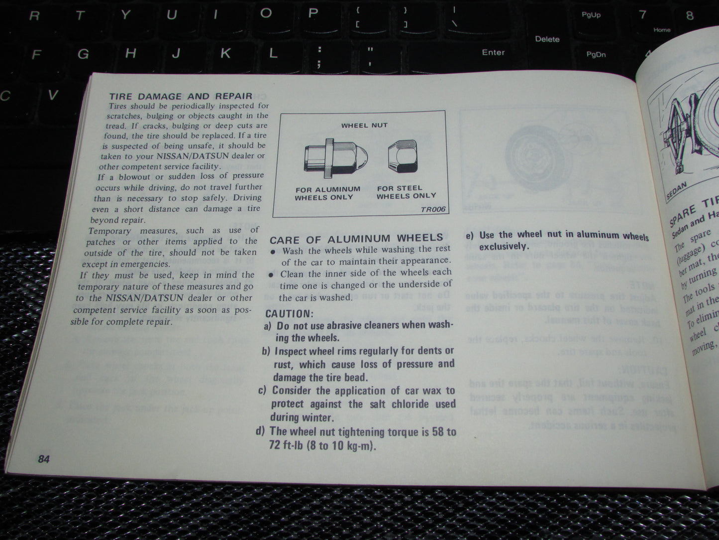 Datsun 510 (1978) Owners Manual