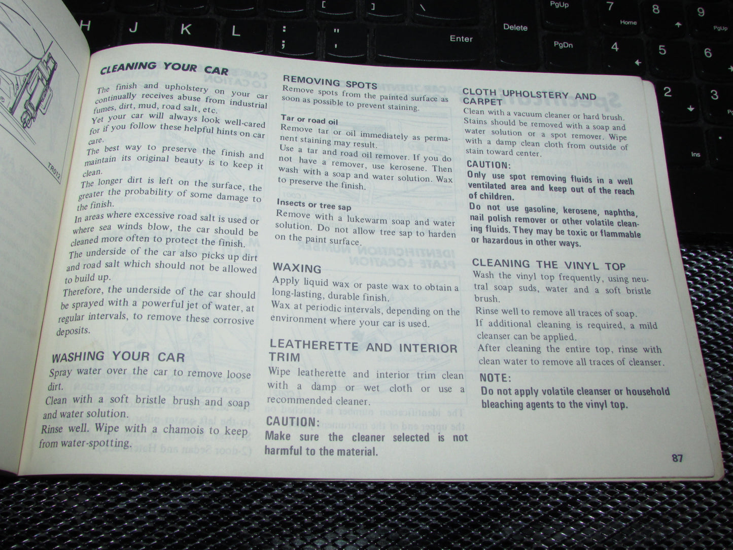 Datsun 510 (1978) Owners Manual