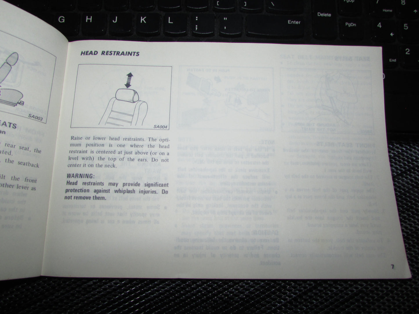 Datsun 510 (1978) Owners Manual