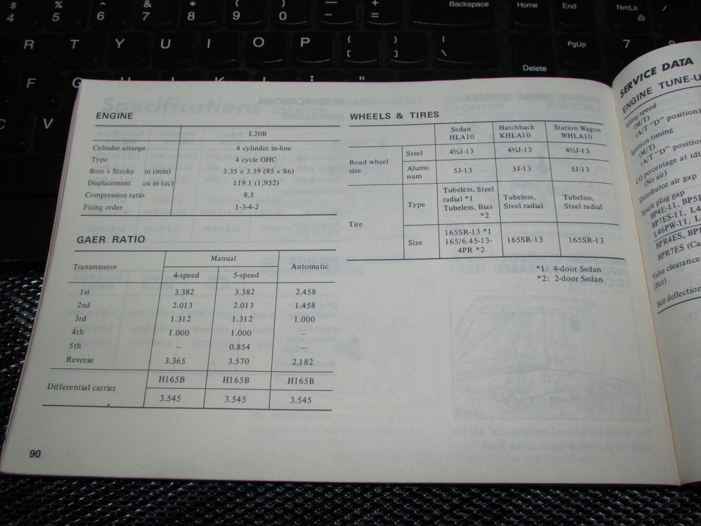 Datsun 510 (1978) Owners Manual