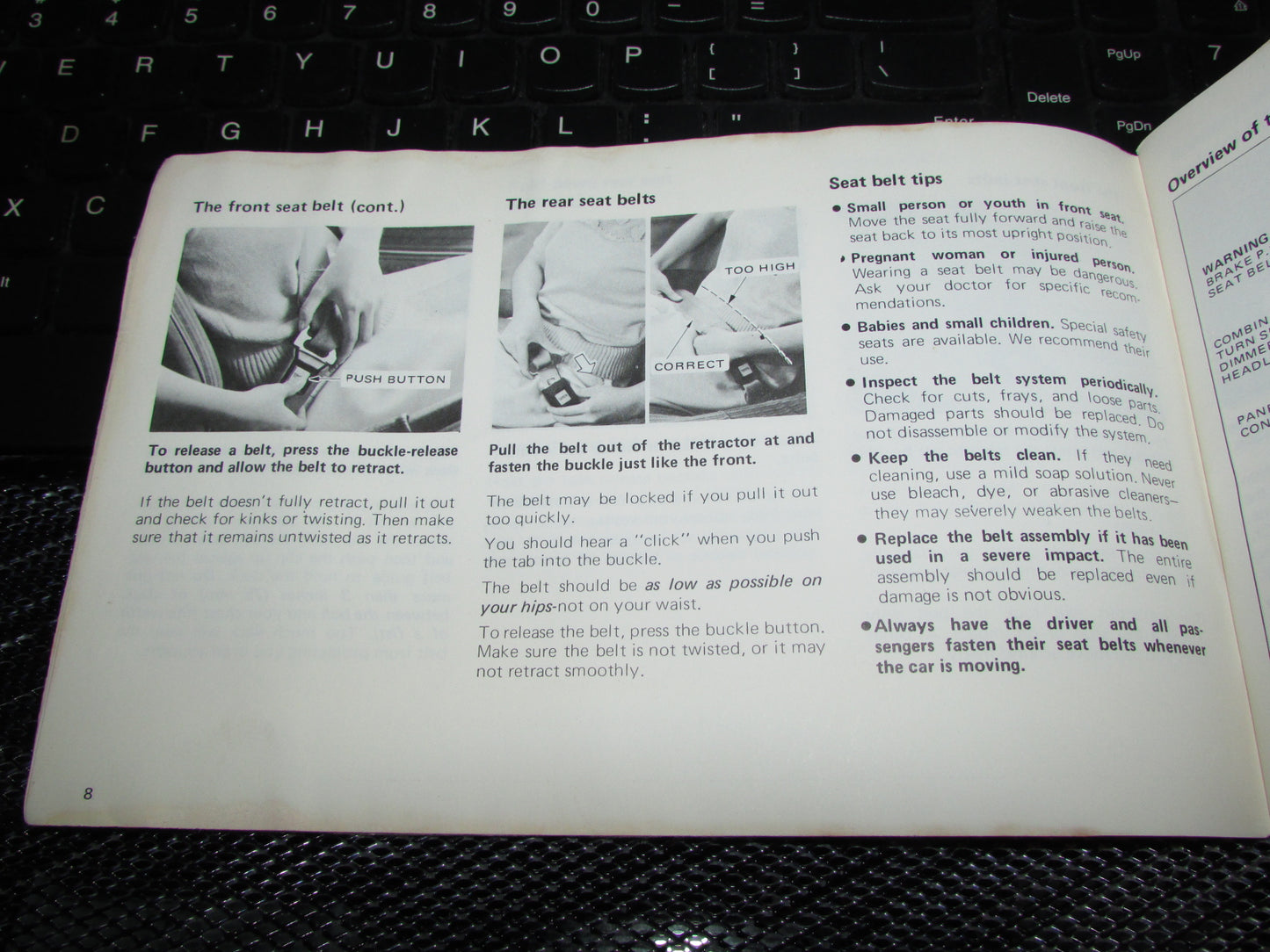 Toyota Celica (1978) Owners Manual