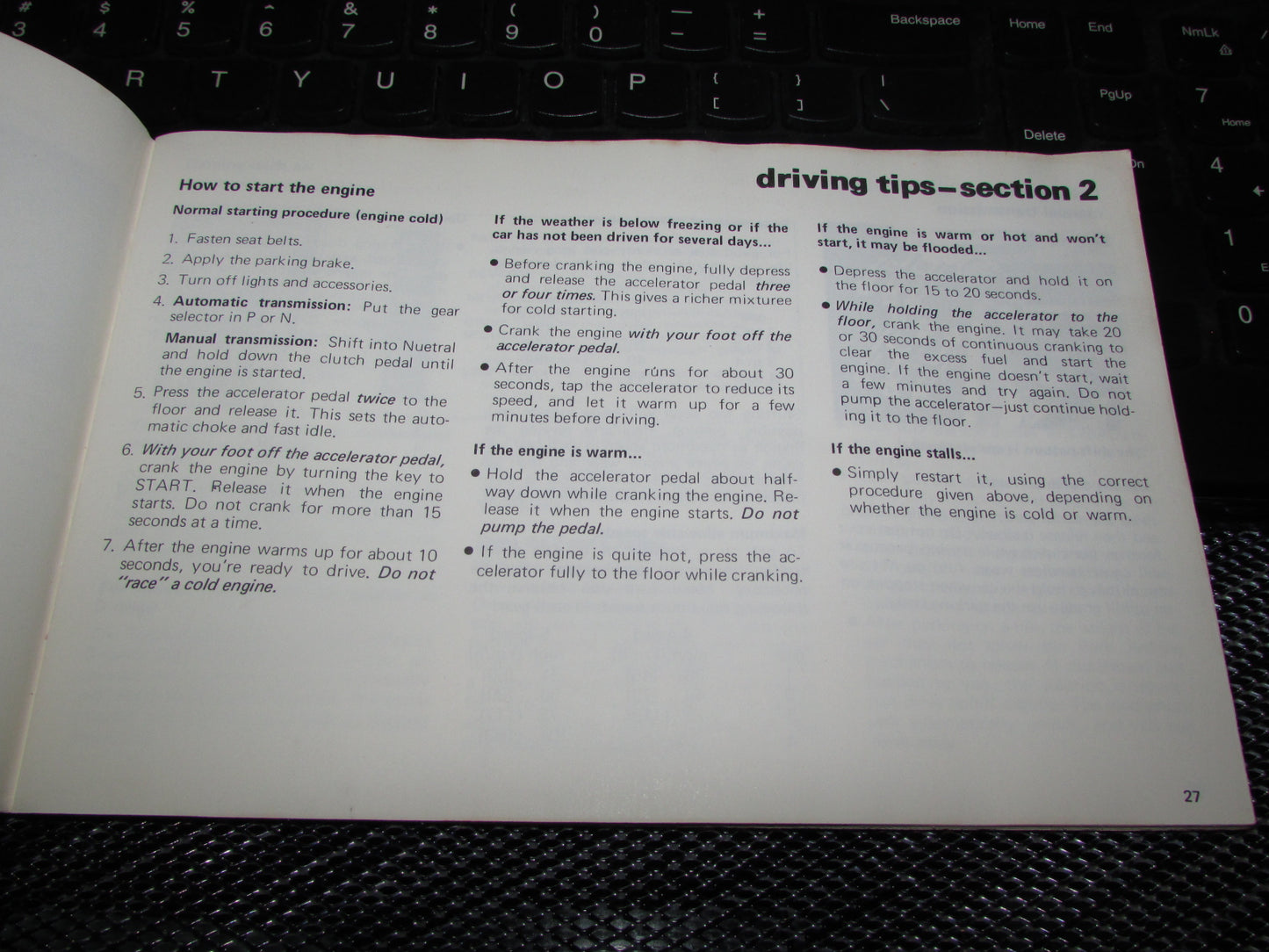Toyota Celica (1978) Owners Manual